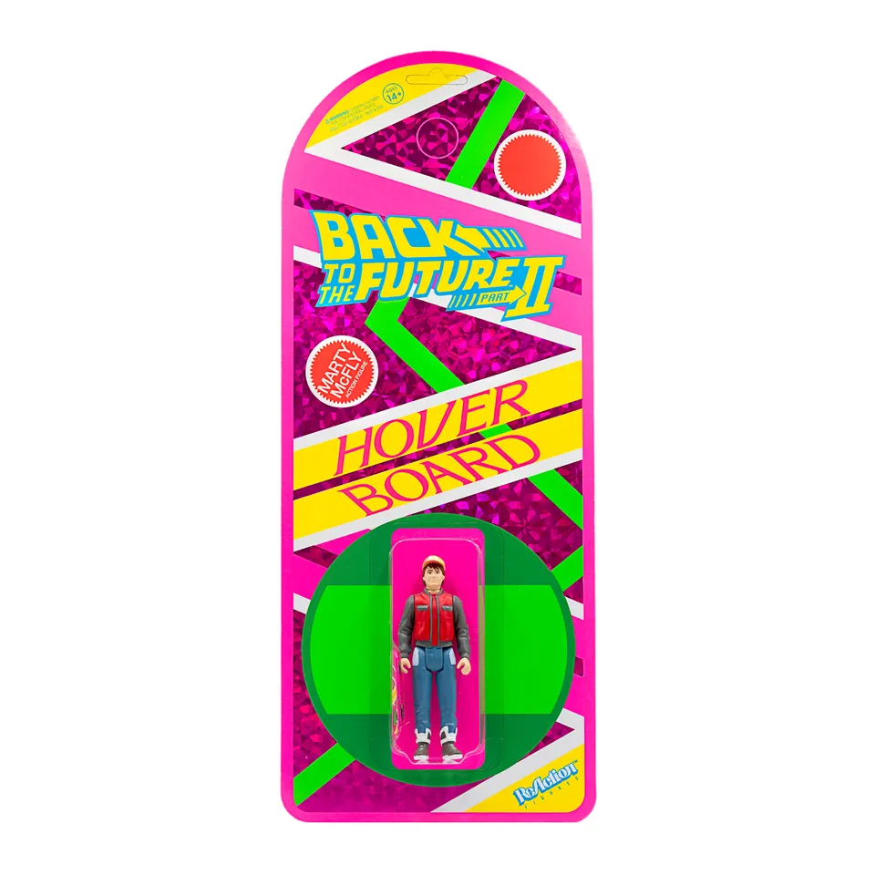 Super7 Back to the Future Marty McFly figurina hoverboard