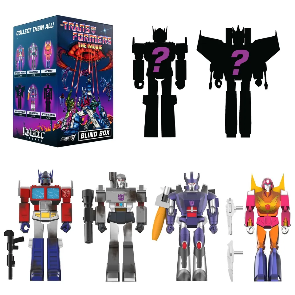 Super7 ReAction Transformers Movie figurina blind box 9,5 cm