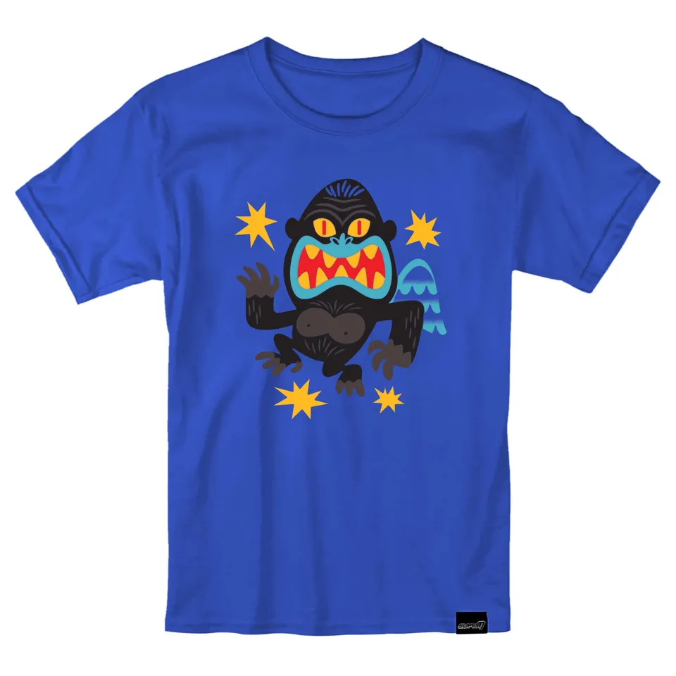 Super7 Tricou Wing Kong tricou bumbac albastru royal marimi XS-3X