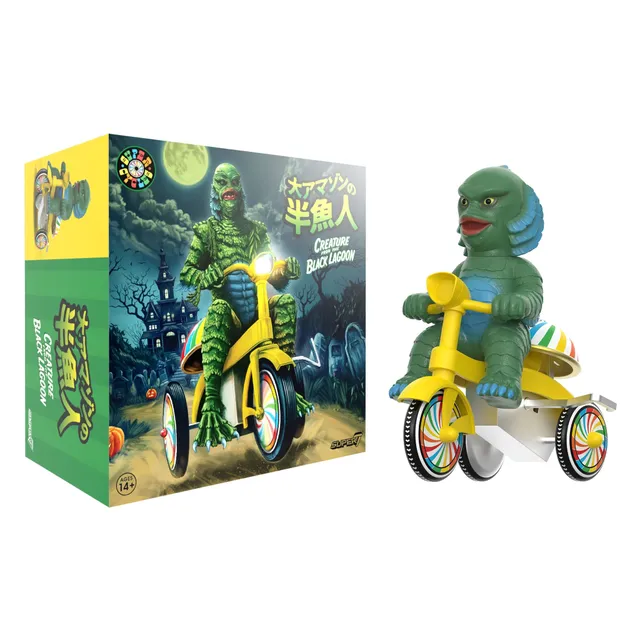 Super7 Super Cycles Creature figurina tricicleta galbena