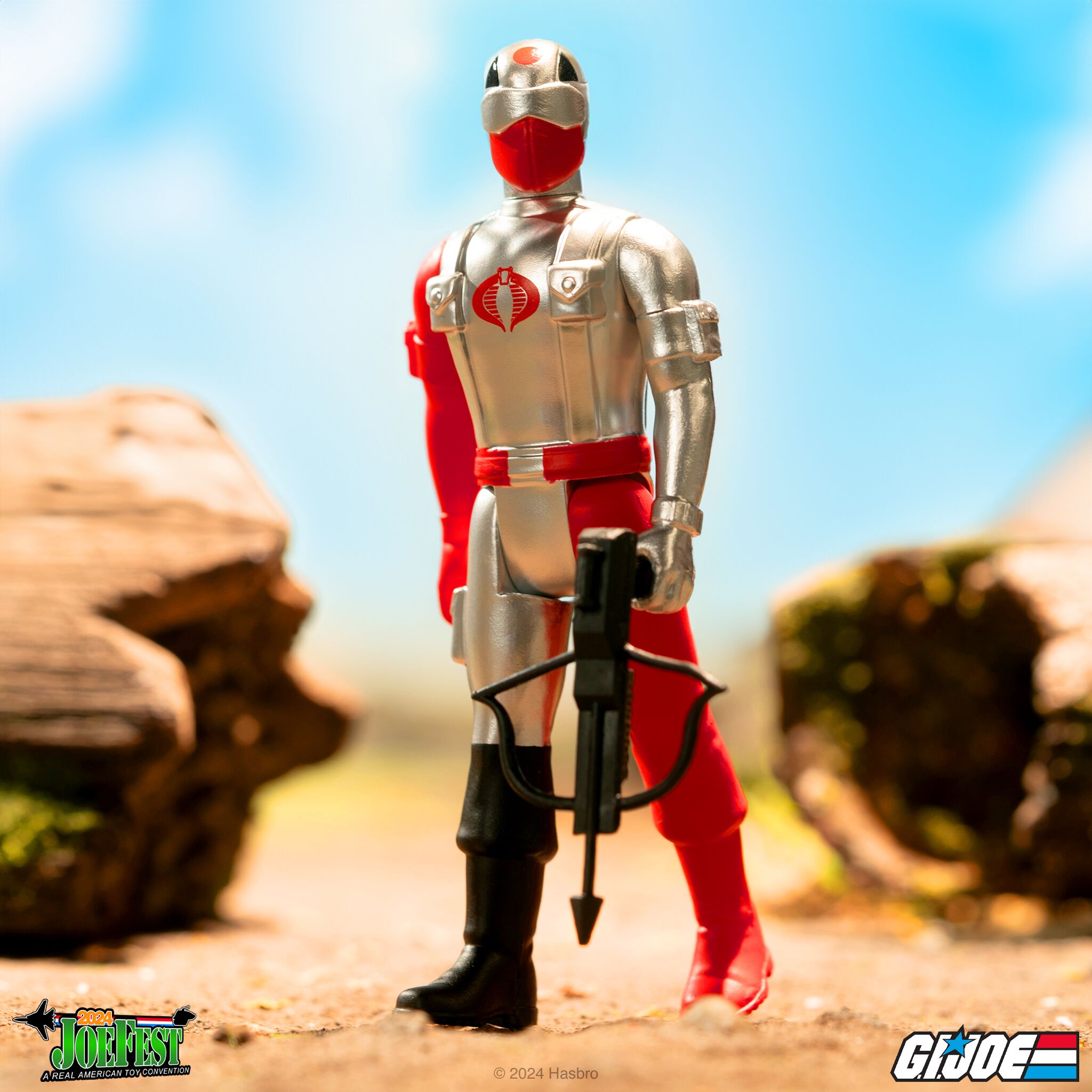 Super7 G.I. Joe Cobra Mortal figurină roșie cu arbaletă