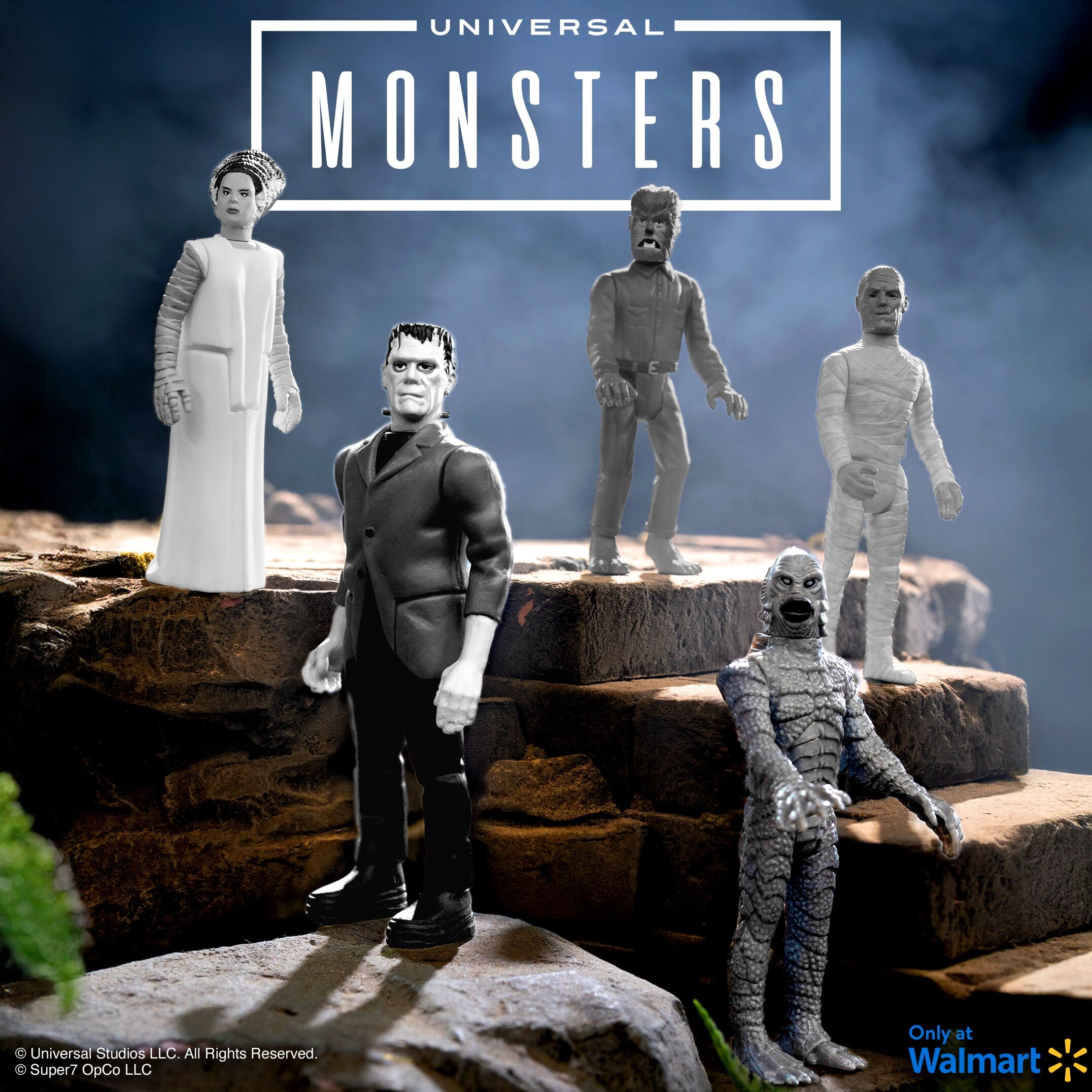 Super7 Universal Monsters Wave 02 figurina blind box alb-negru