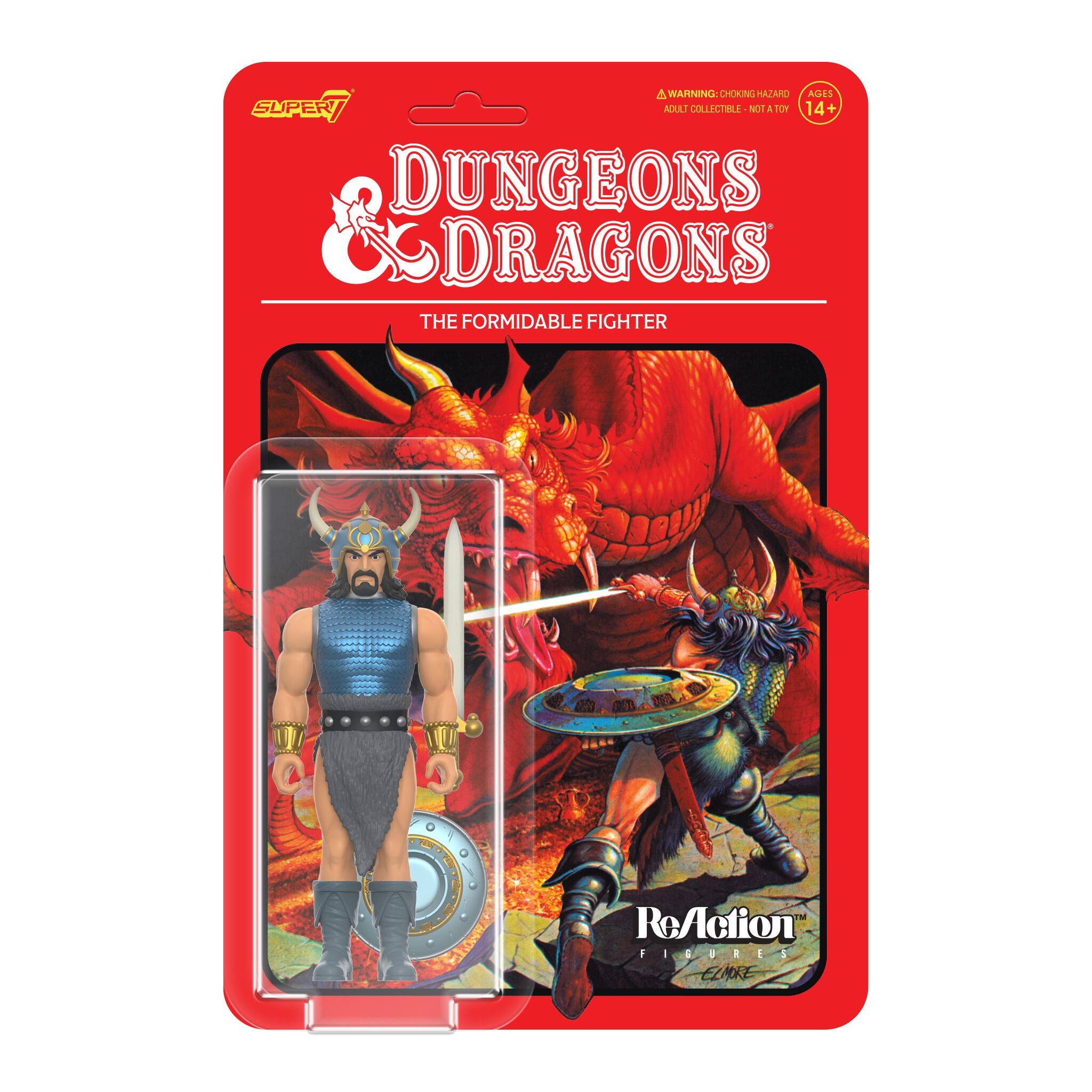 Super7 Dungeons Dragons ReAction Fighter figurina 9,5 cm