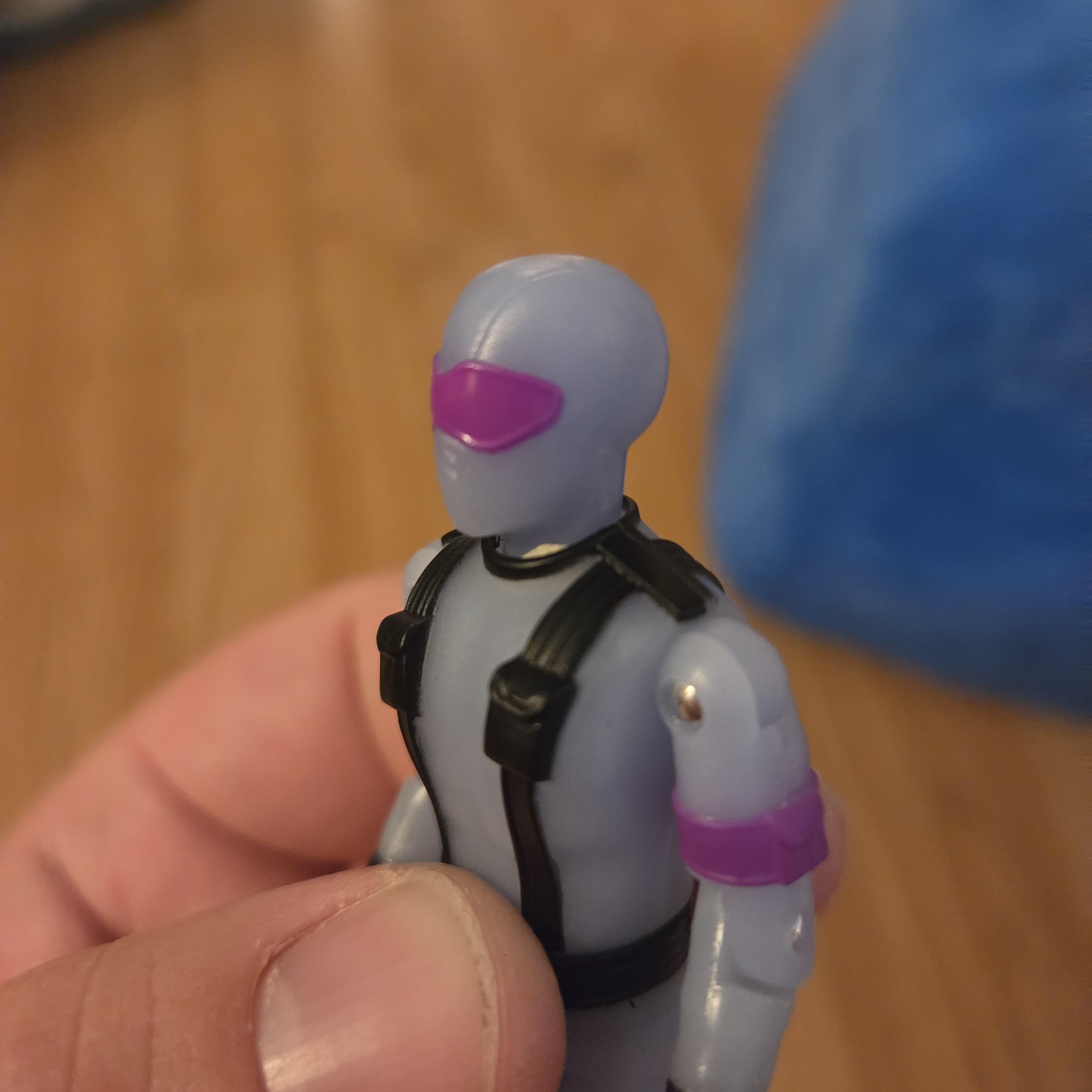 Super7 ReAction+ Snake Eyes figurina glow rosu 9,5 cm