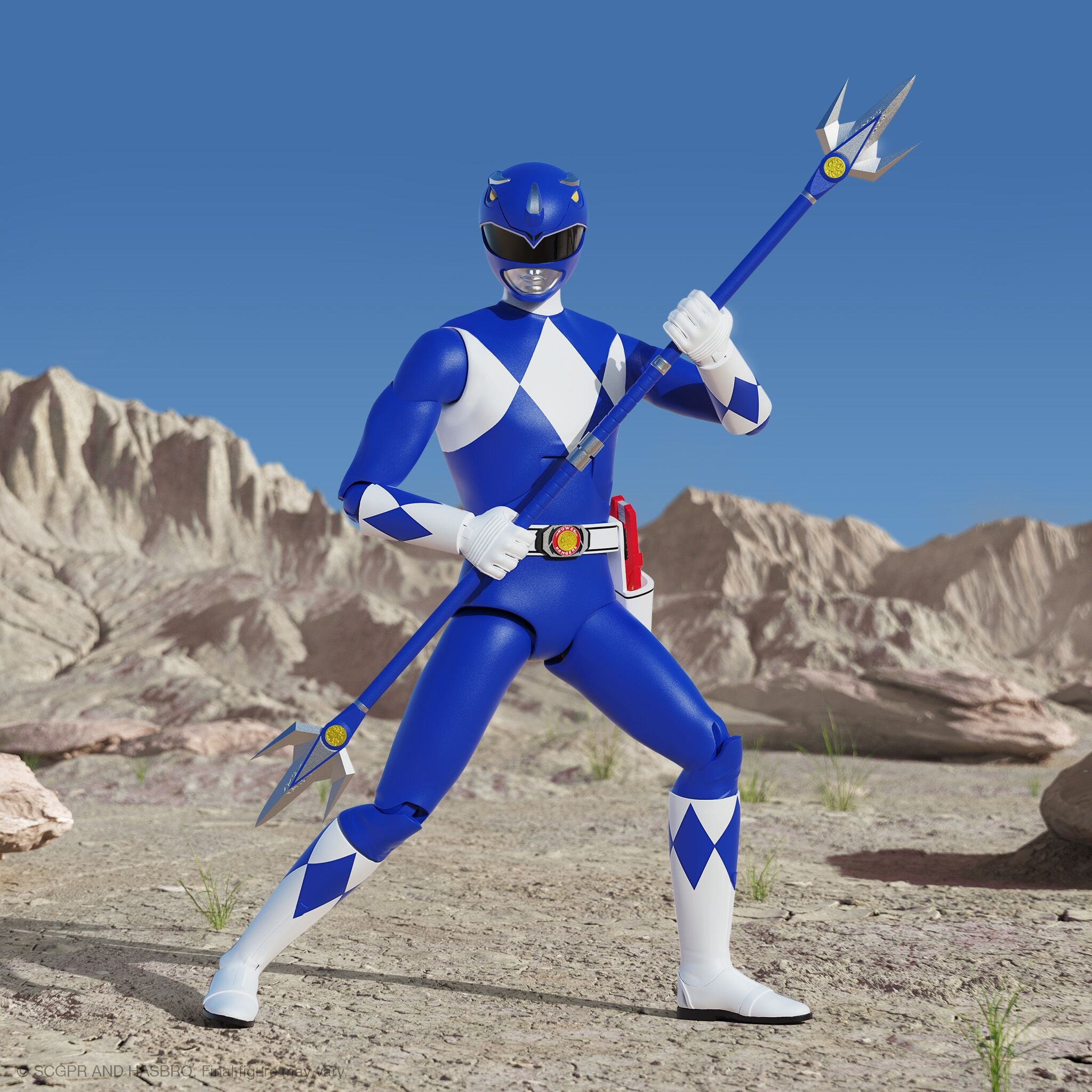 Super7 Power Rangers ULTIMATES Wave 3 Blue Ranger figurina 18cm