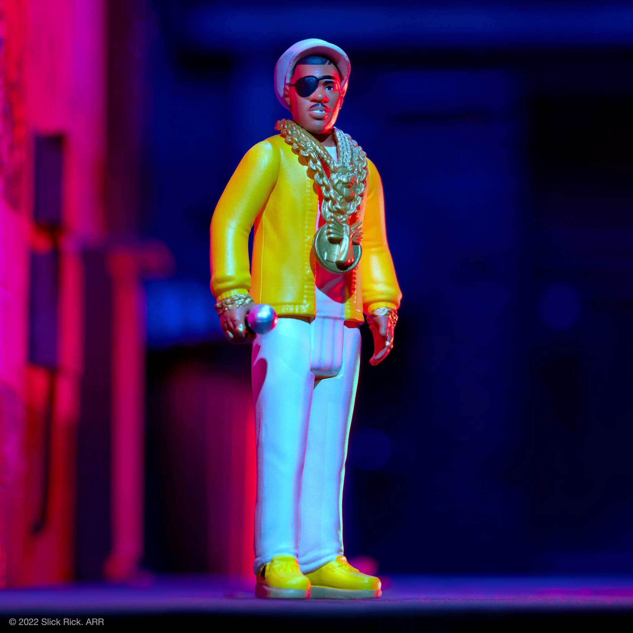 Super7 ReAction Slick Rick Wave 1 figurina 9,5 cm cu microfon