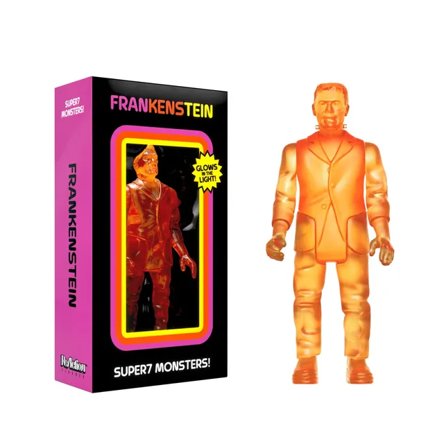 Super7 ReAction Frankenstein Luminators portocaliu
