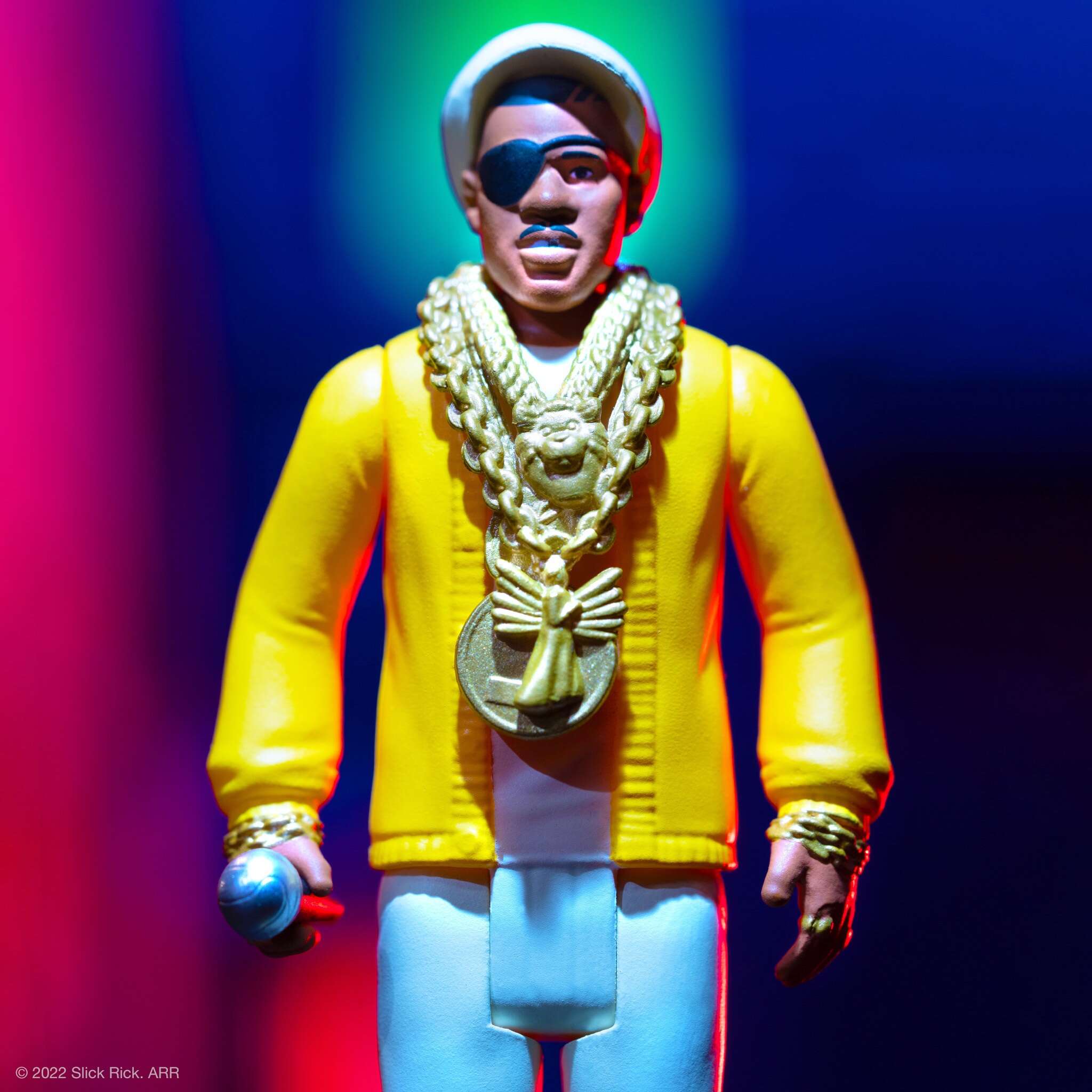 Super7 ReAction Slick Rick Wave 1 figurina 9,5 cm cu microfon