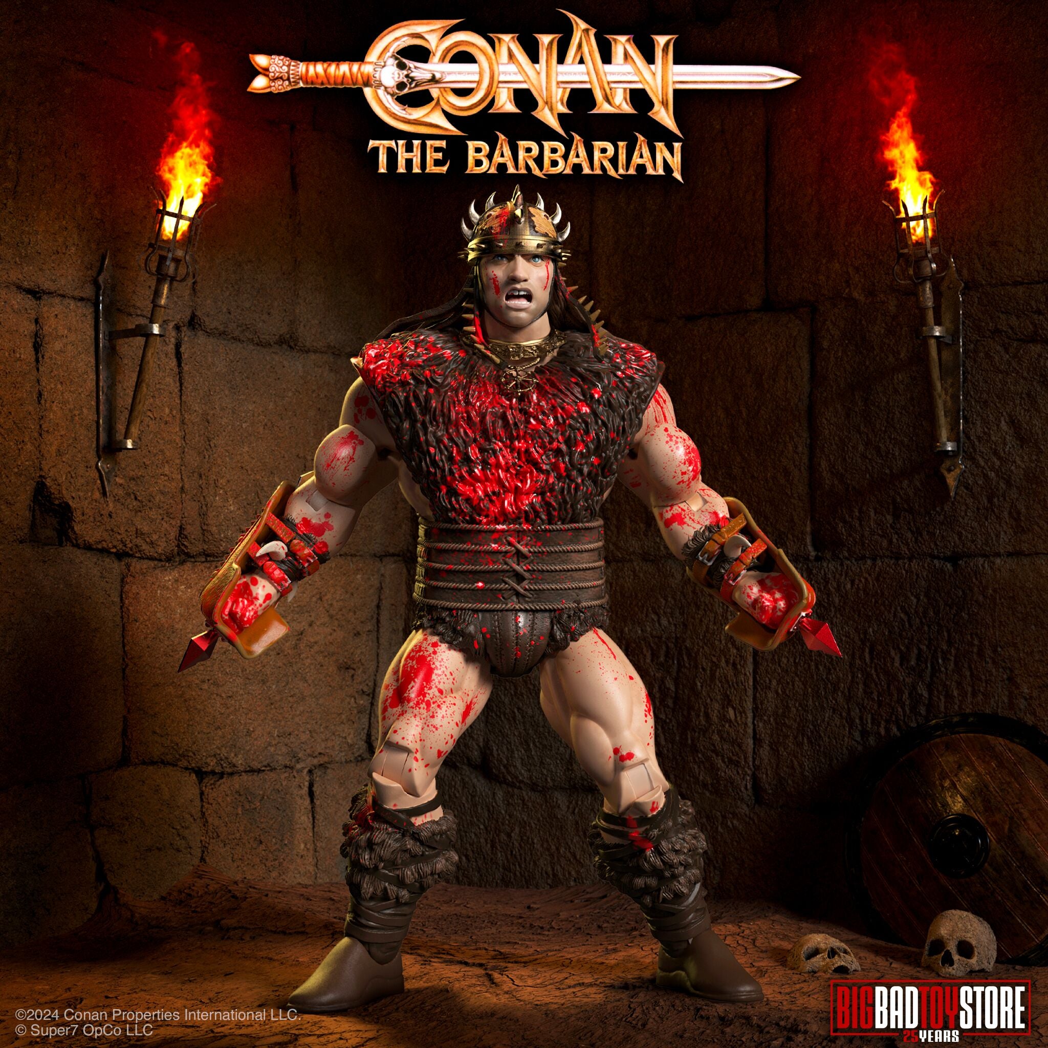 Super7 Ultimates Blood-Soaked Pit Fighter Conan figurina 18cm