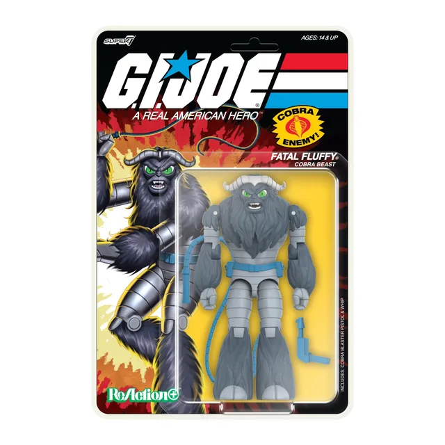 Super7 G.I. Joe ReAction+ Fatal Fluffy figurina 11,5 cm blaster