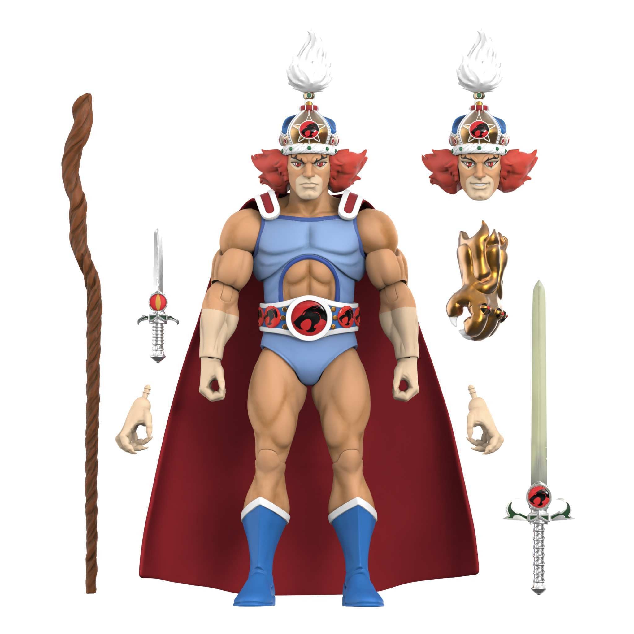 Super7 ThunderCats King Lion-O figurina 18cm mantie fosforescent