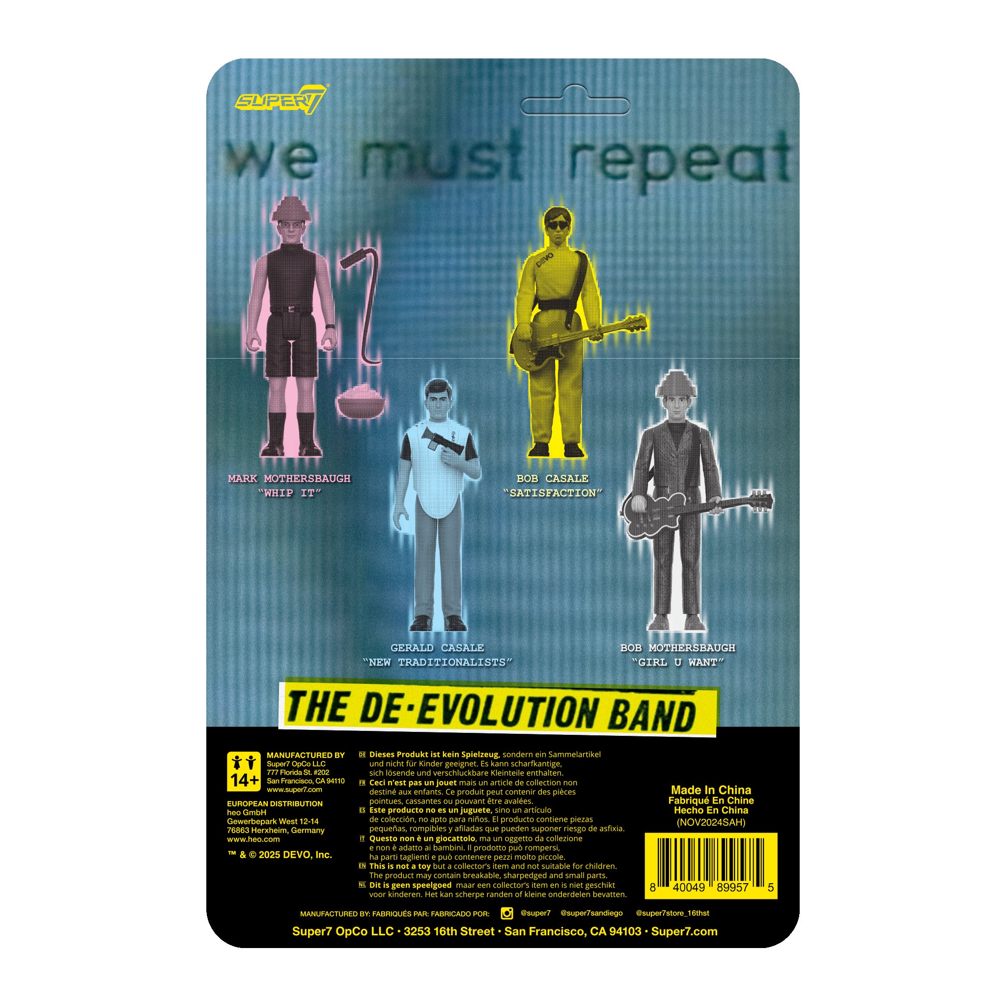Super7 ReAction Booji Boy figurina Devo Wave 05