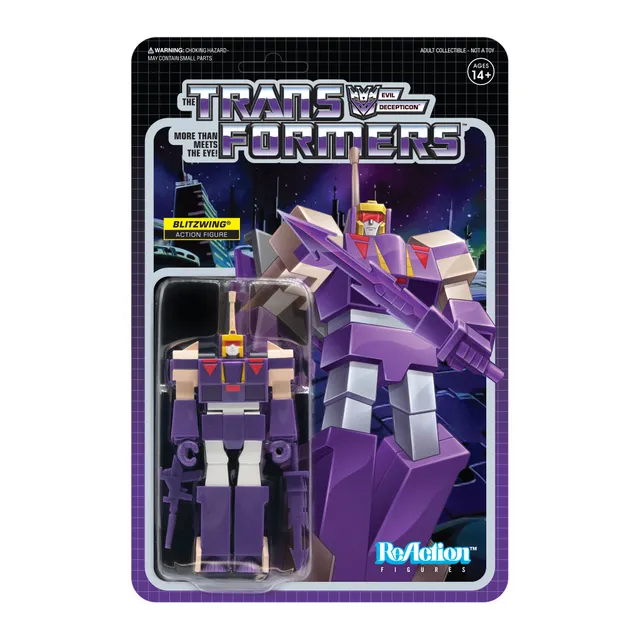 Super7 Transformers Blitzwing ReAction figurina Decepticon
