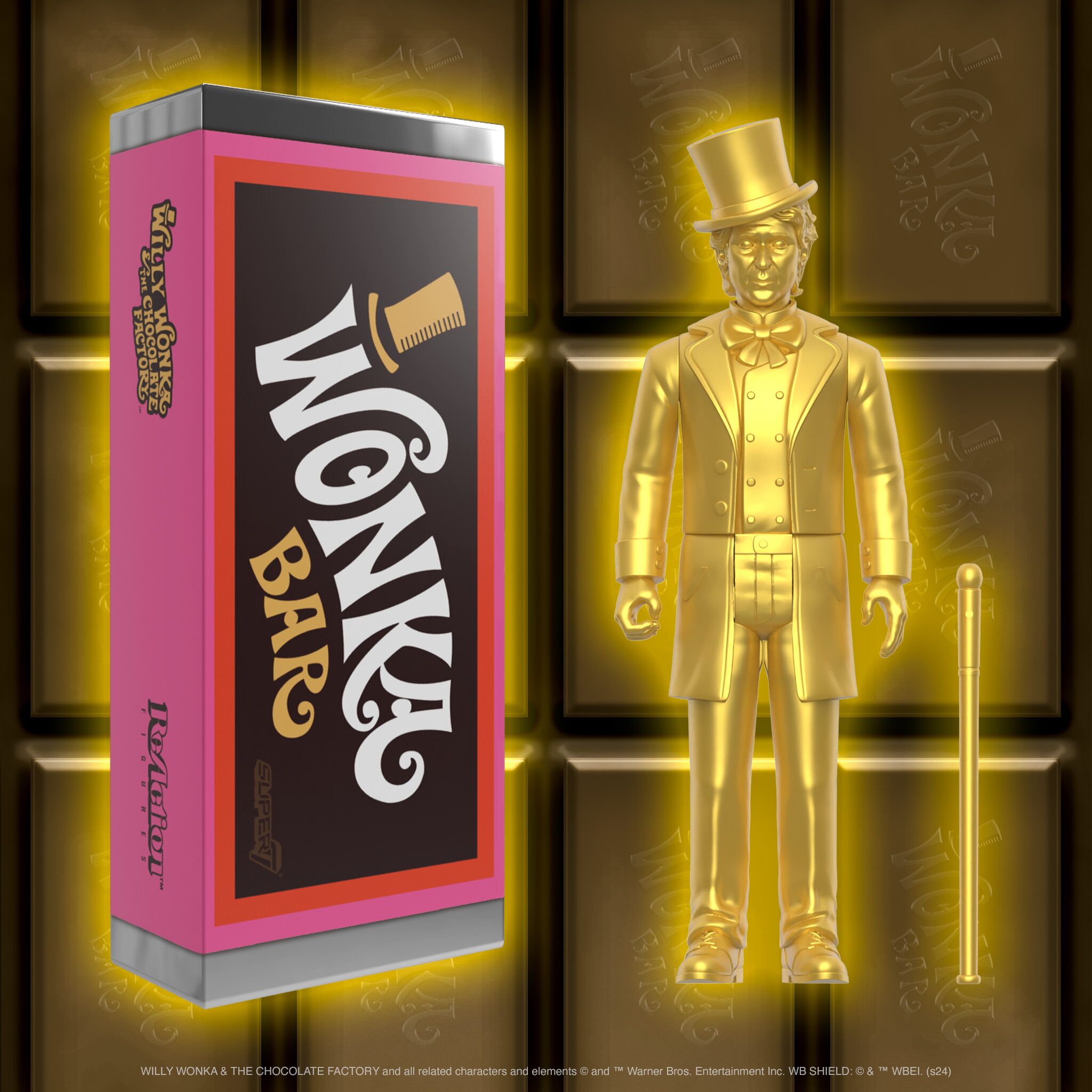Super7 Willy Wonka ReAction Wonka Bar figurina 9,5cm surpriza