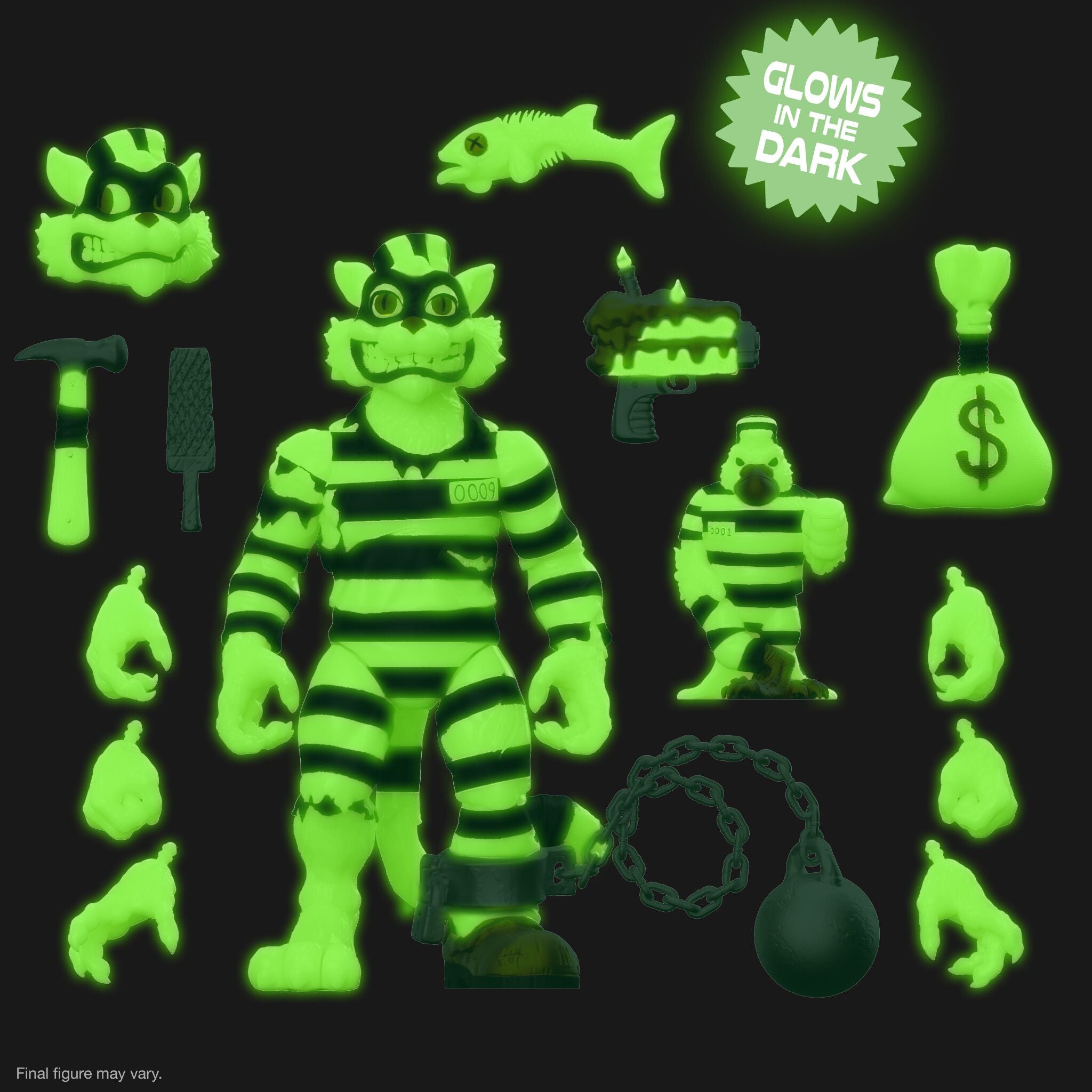 Super7 ULTIMATES Scratch Cat figurina glow 18 cm