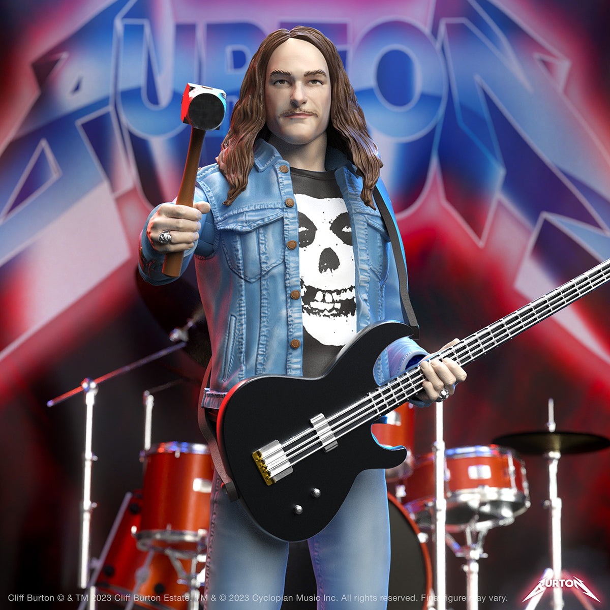 Super7 Ultimates Cliff Burton figurina deluxe metal