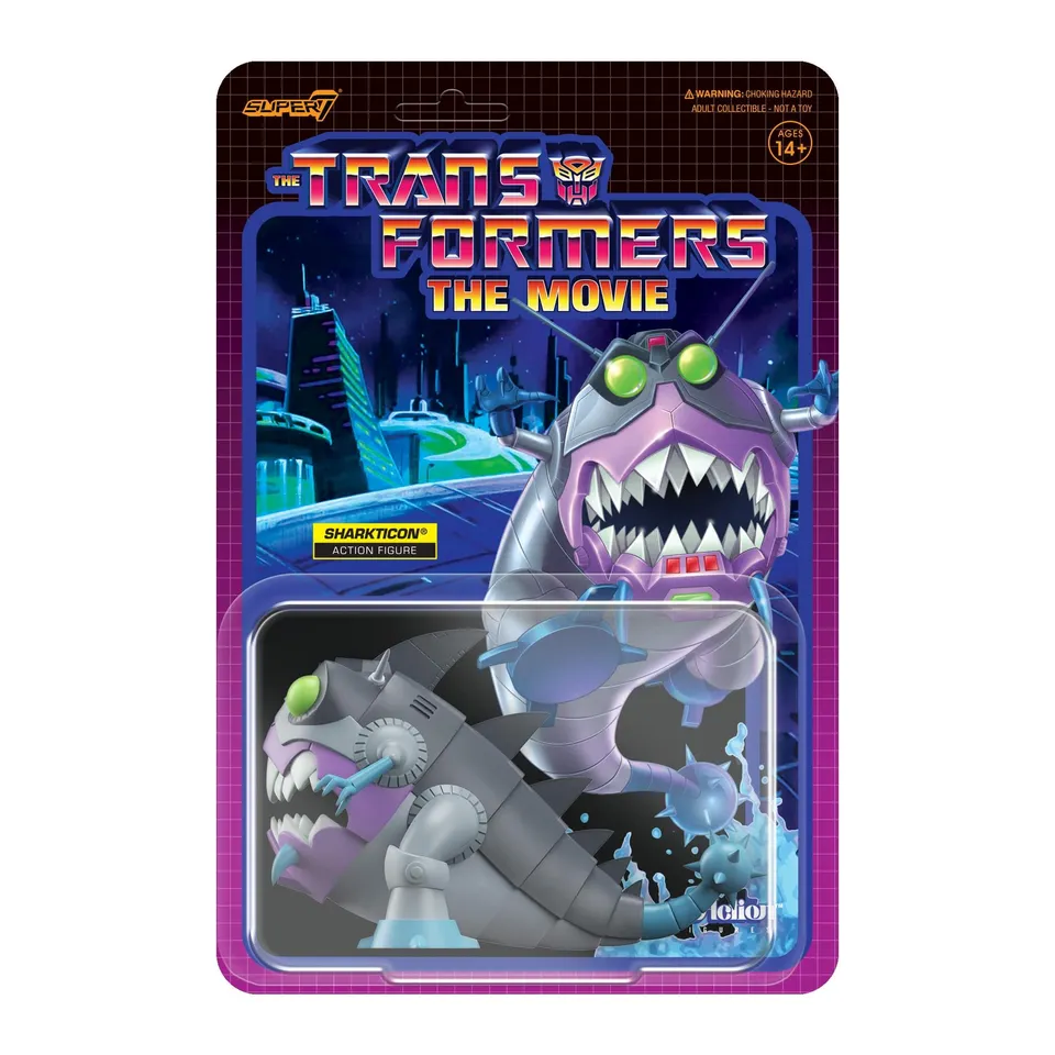 Super7 ReAction Sharkticon figurina G1 Transformers 9,5 cm