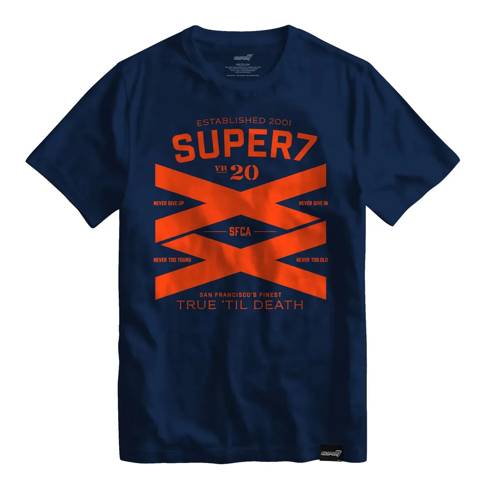 Super7 20th Anniversary tricou bleumarin bumbac unisex