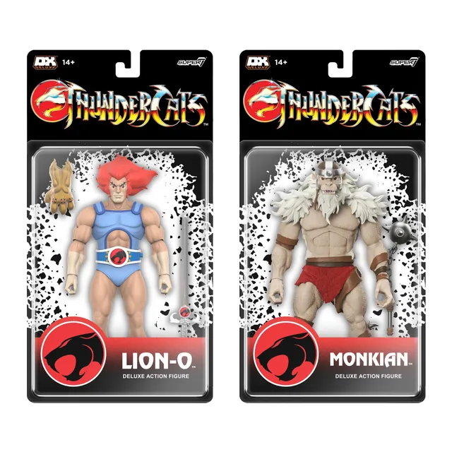 Super7 ThunderCats Deluxe Lion-O Monkian set 2 figurine