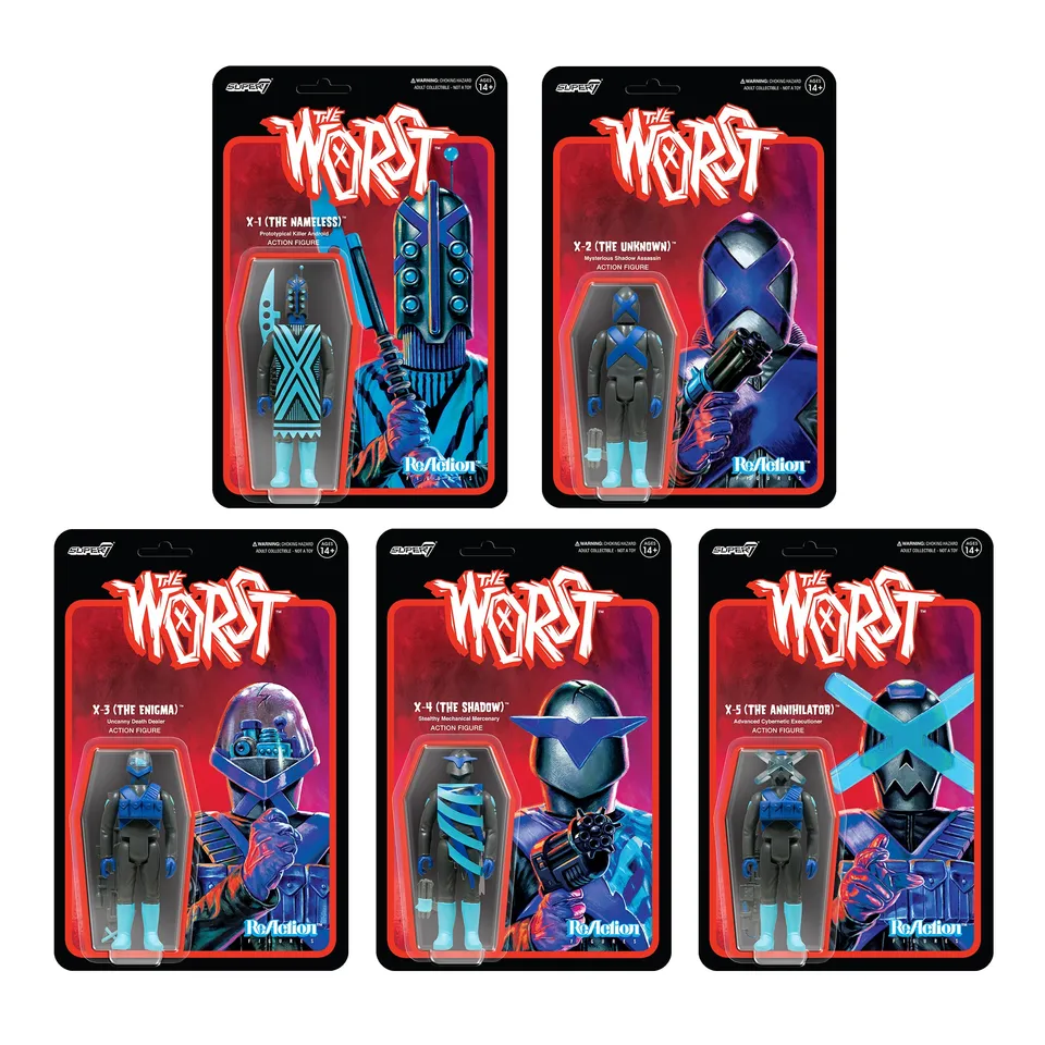 Super7 The Worst X-Series Infrared set complet figurine