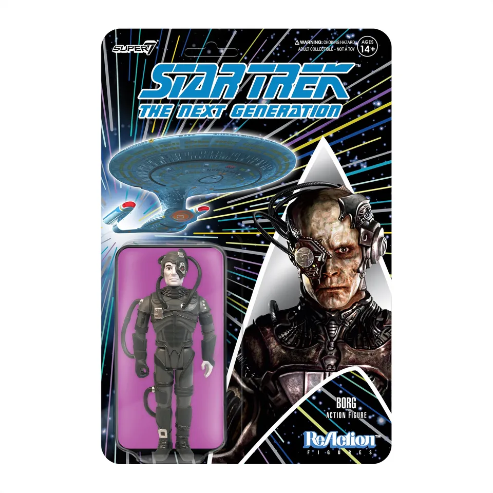 Super7 ReAction Star Trek Borg figurina articulata 9,5 cm