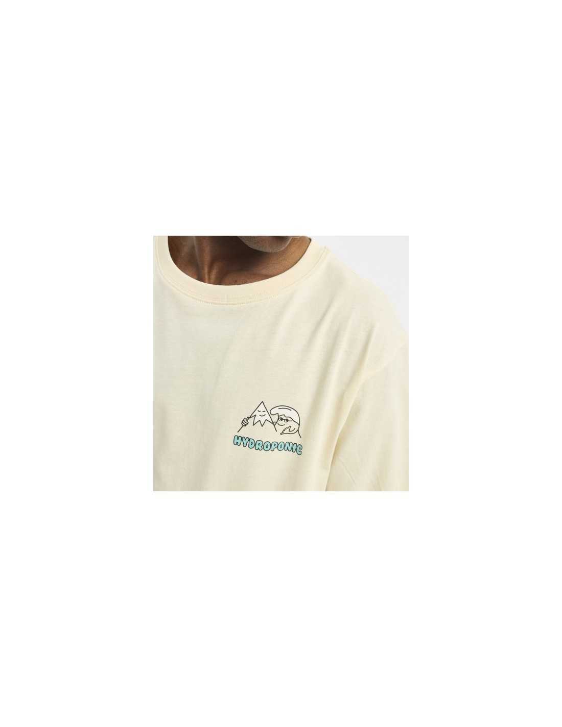 Hydroponic Trees&Waves tricou cream bumbac regular