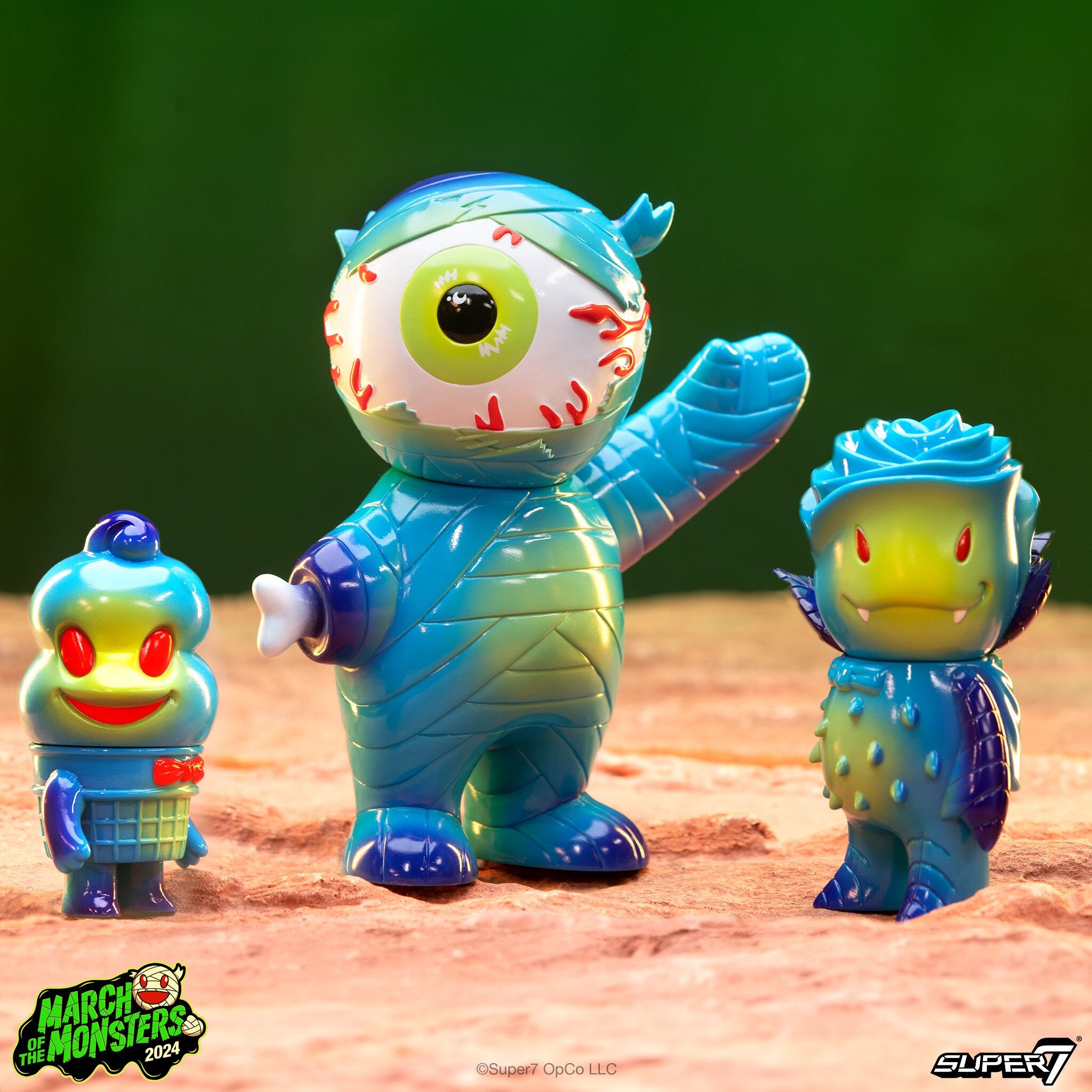 Super7 Kandy Kaiju Carlton Skulletor figurina vinil albastru