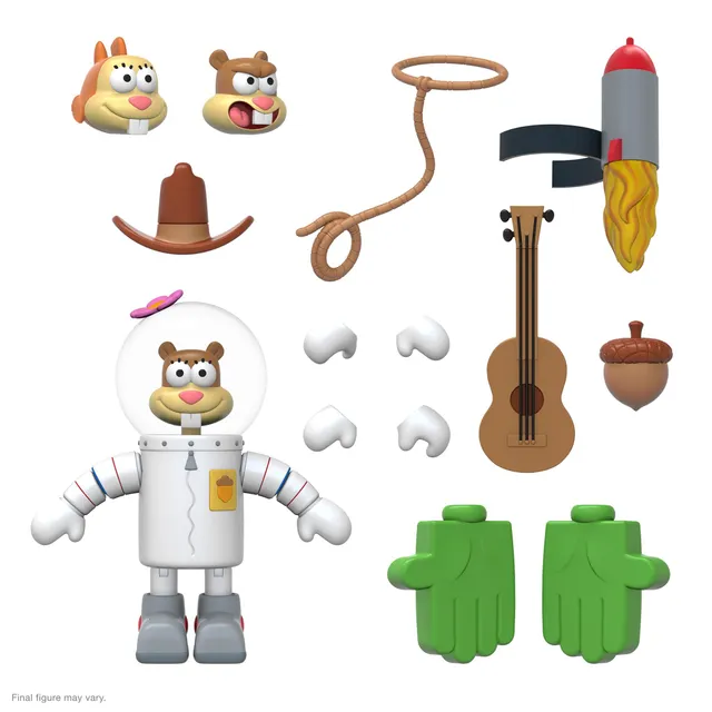 Super7 SpongeBob Ultimates Sandy Cheeks figurina 18 cm