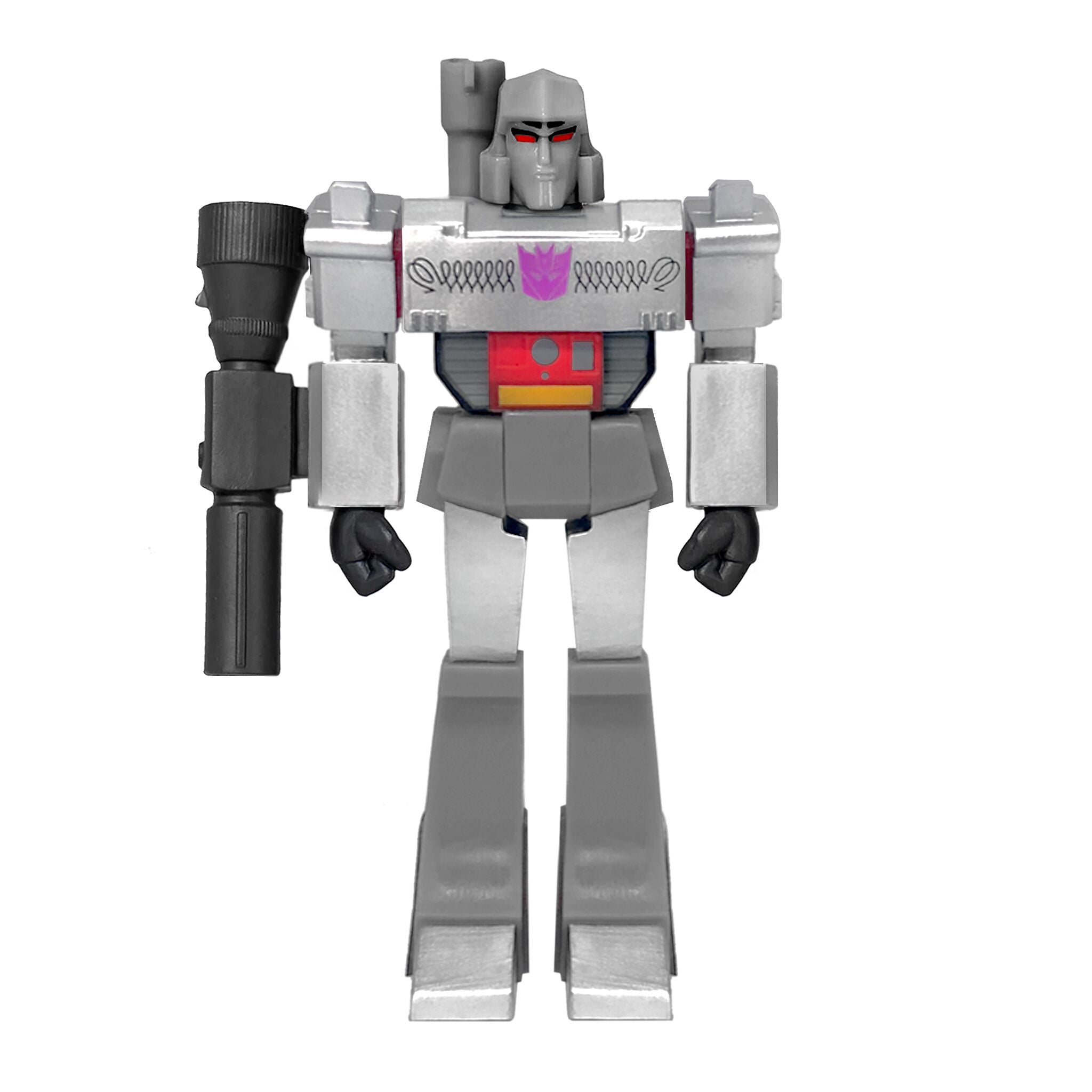 Super7 Transformers ReAction Megatron Chrome Commander figurină