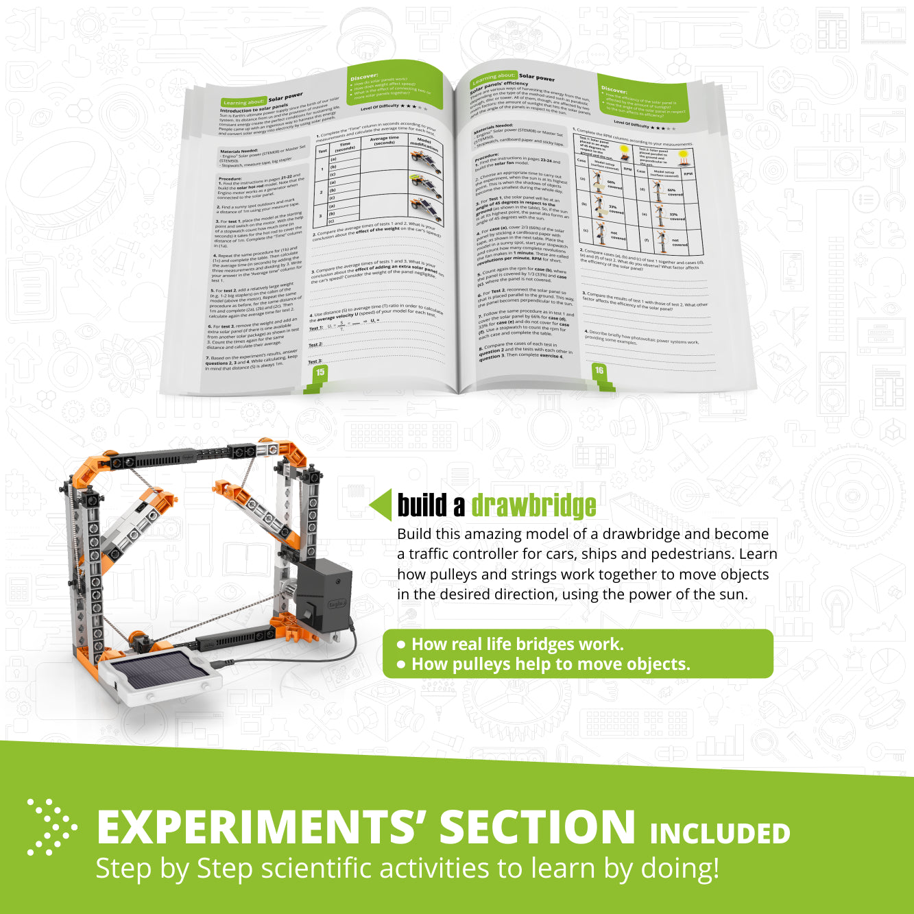 Engino Discovering STEM Solar Power set construcție 16 modele