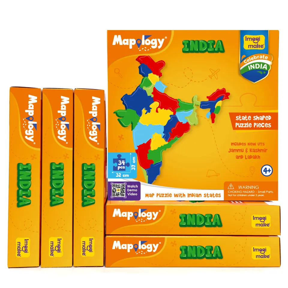 Imagimake Mapology States of India puzzle harta set 6 bucati