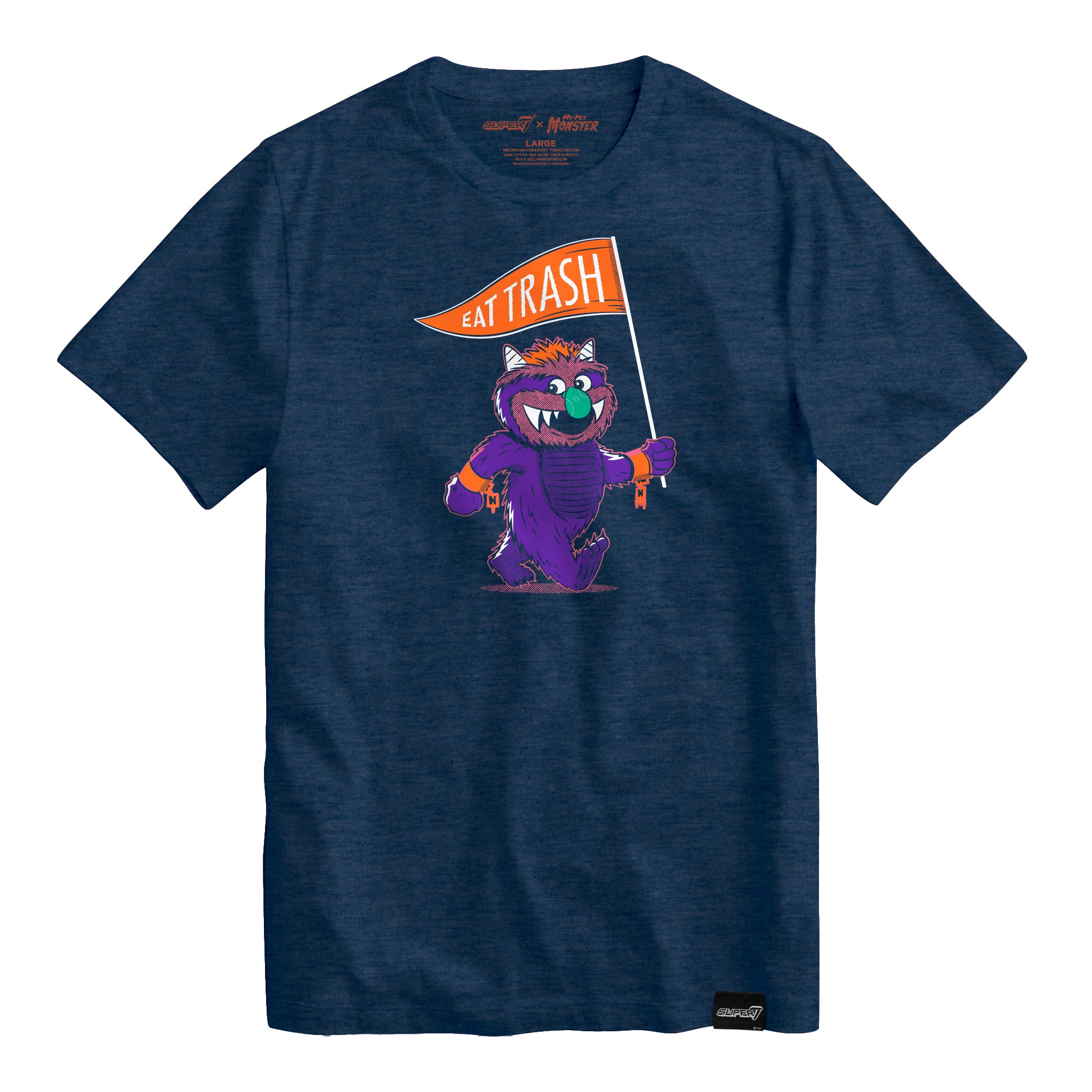 Super7 My Pet Monster Mascot tricou bumbac bleumarin SM-3X
