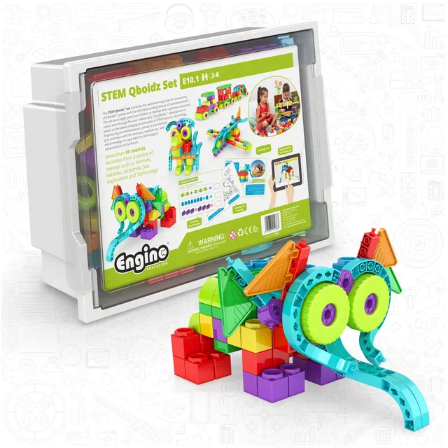 Engino Qboidz set construcție blocuri 90 modele 3+ ani