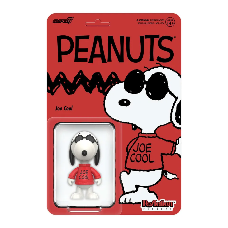 Super7 Peanuts ReAction Joe Cool figurina 9,5 cm Snoopy