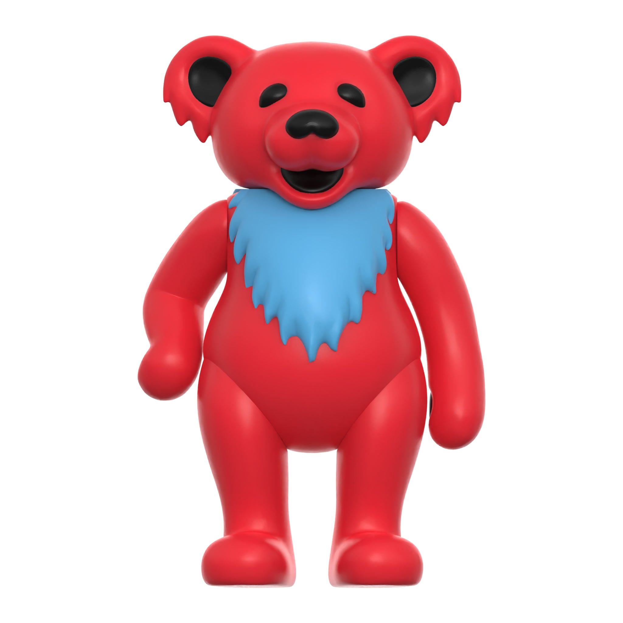 Super7 ReAction Dancing Bear figurina glow Stealie Red
