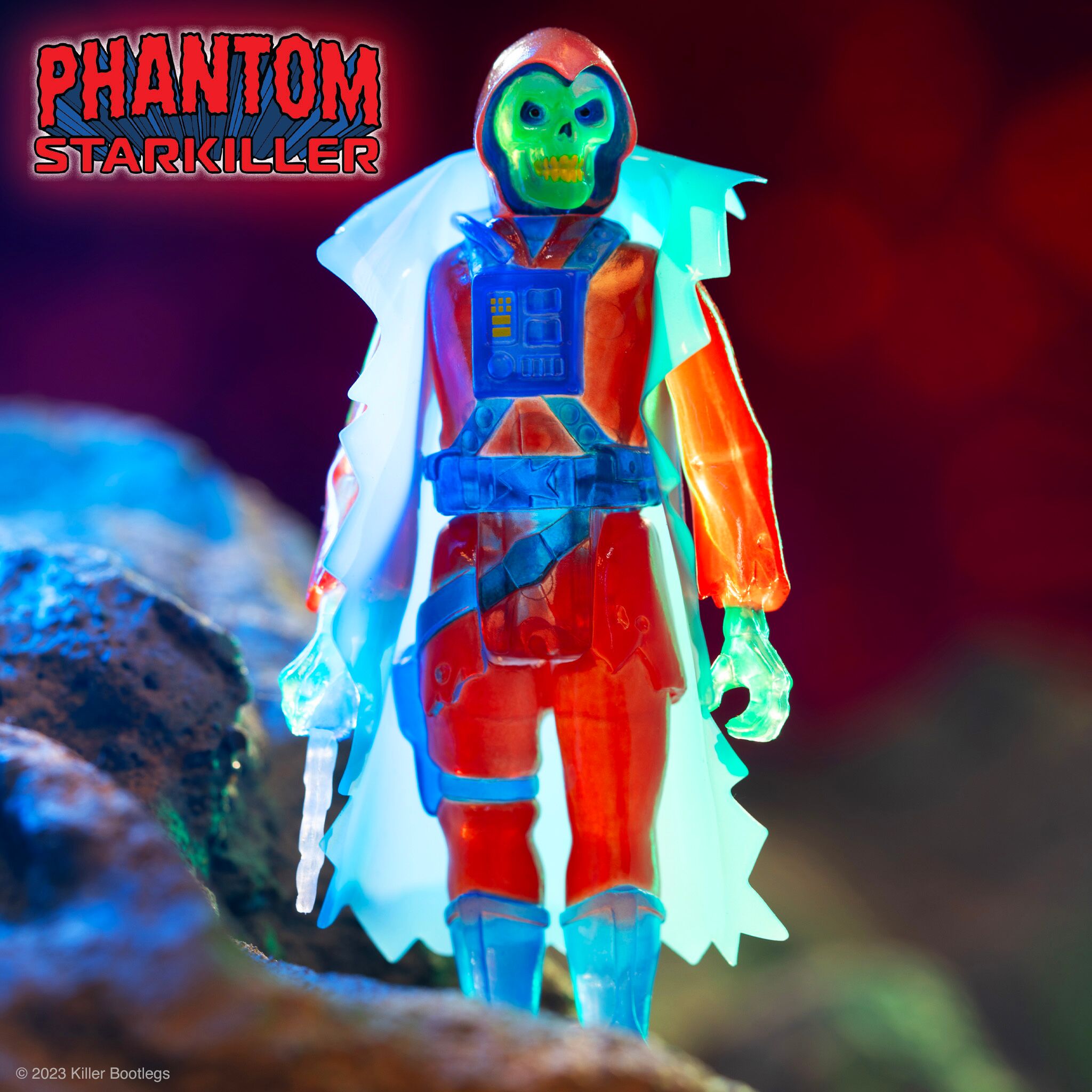 Super7 ReAction Phantom Starkiller Ghost figurină translucidă