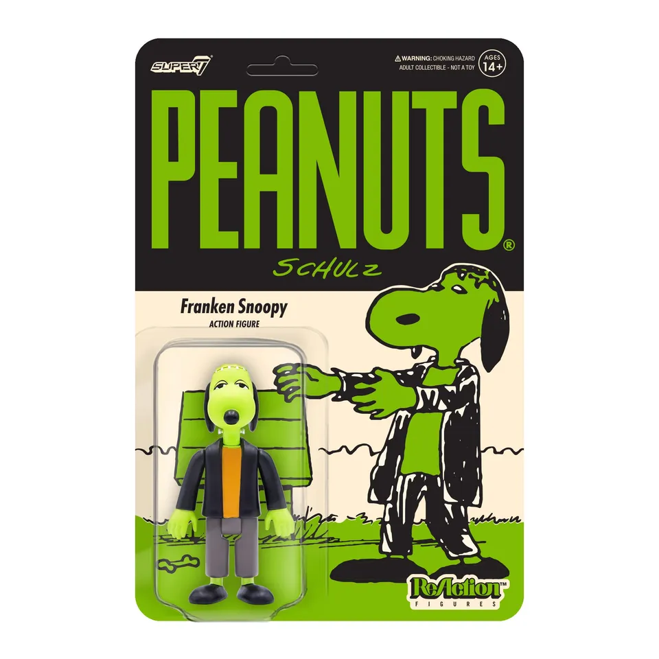 Super7 Peanuts ReAction Franken-Snoopy figurina 9,5 cm