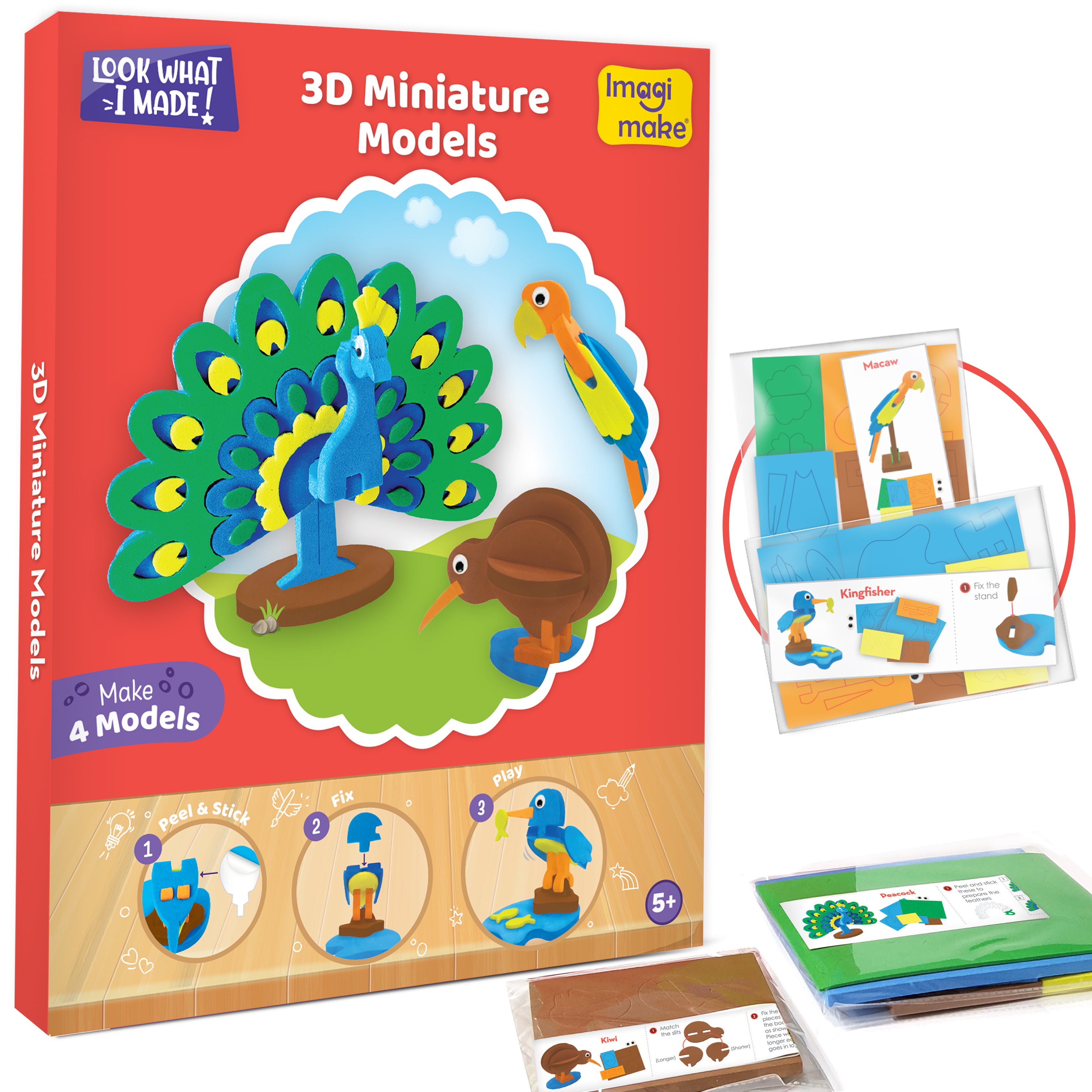 Imagimake Awesome Craft 5-in-1 set creatie fete 5-9 ani