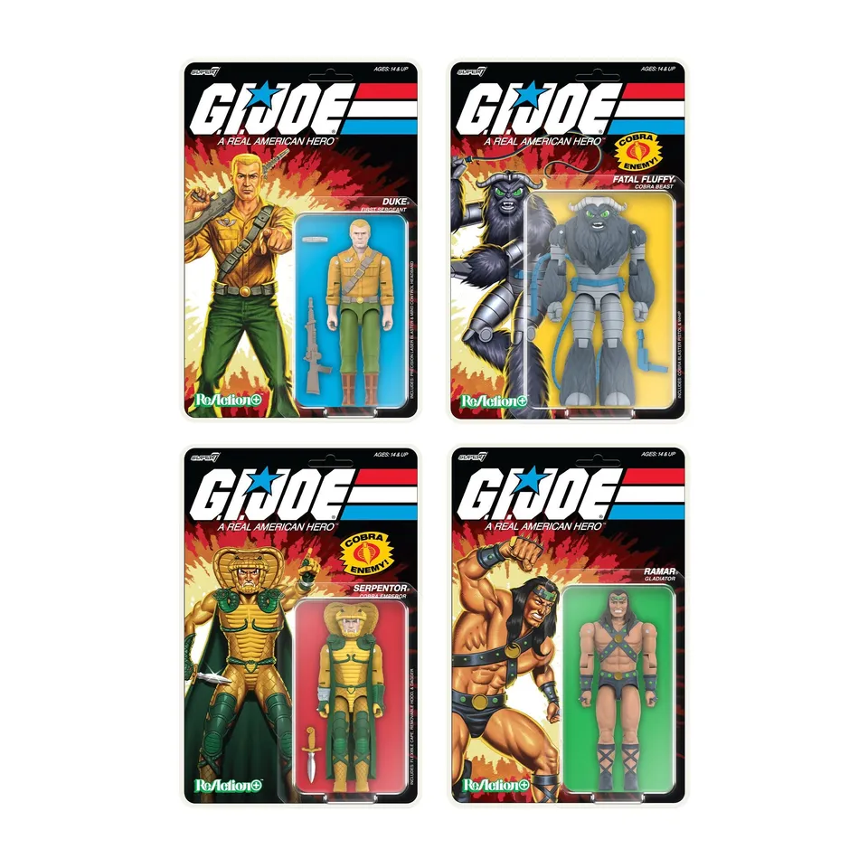 Super7 ReAction+ G.I. Joe set 4 figurine Wave 2