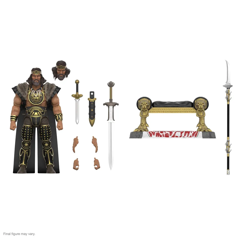 Super7 Conan ULTIMATES Wave 4 King Conan figurina cu tron
