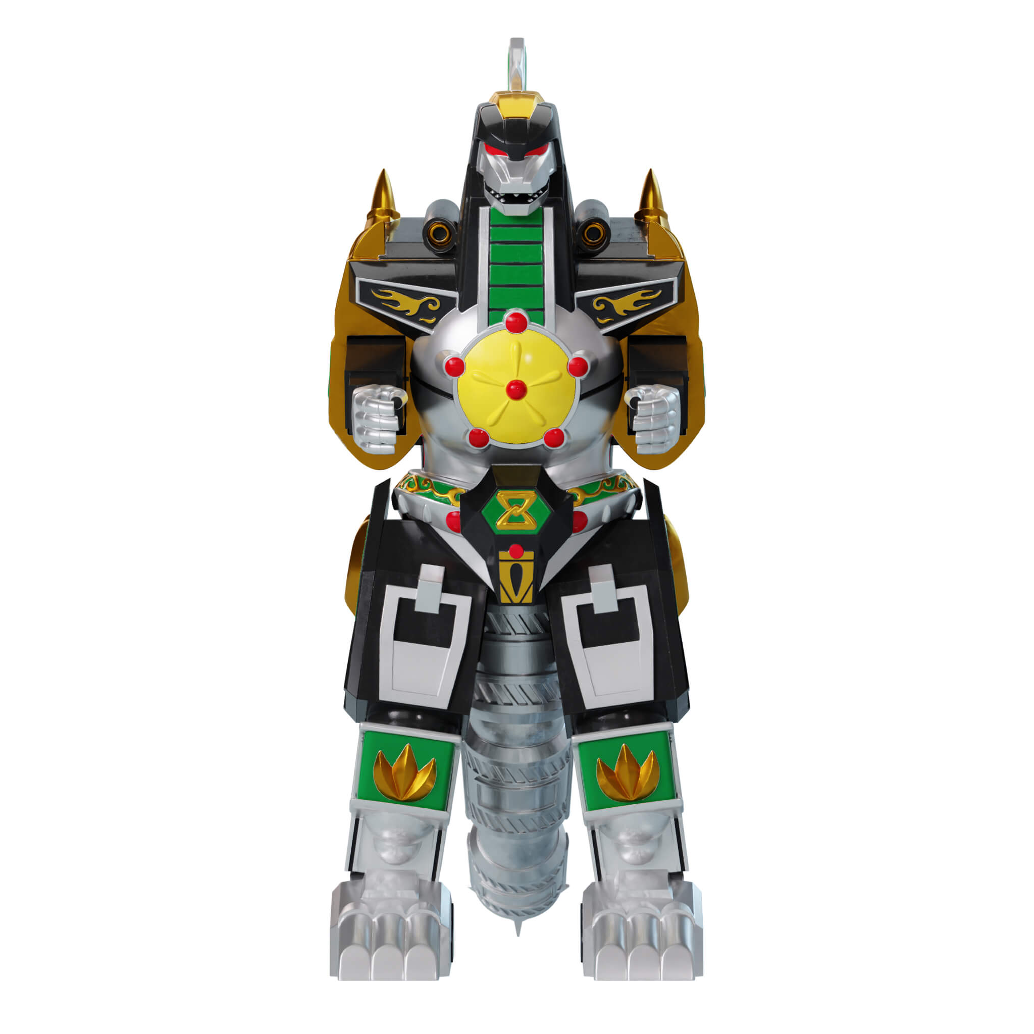 Super7 Super Cyborg Dragonzord figurina full color 28 cm