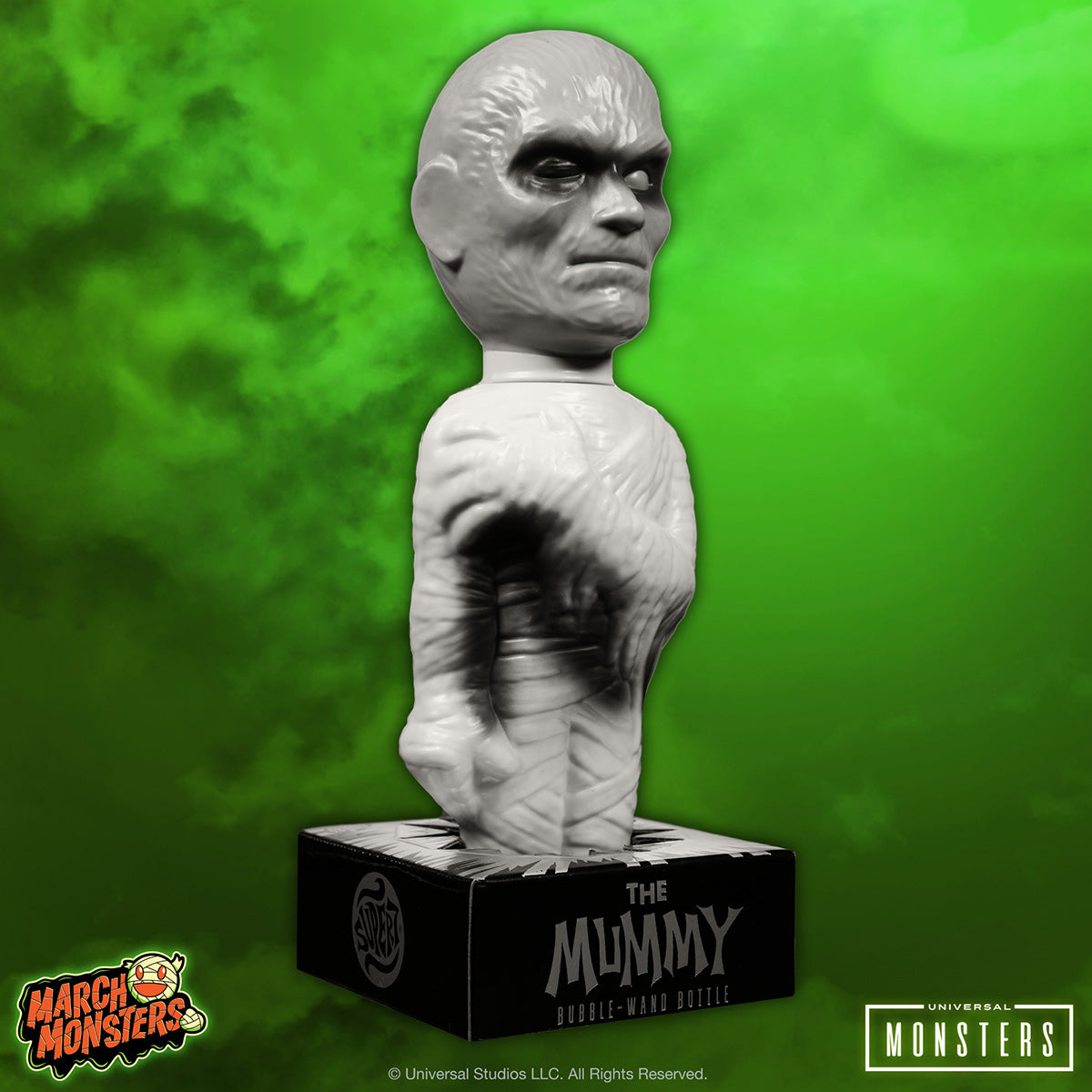 Super7 Super Soapies Mumia figurina argintie 25cm sapun