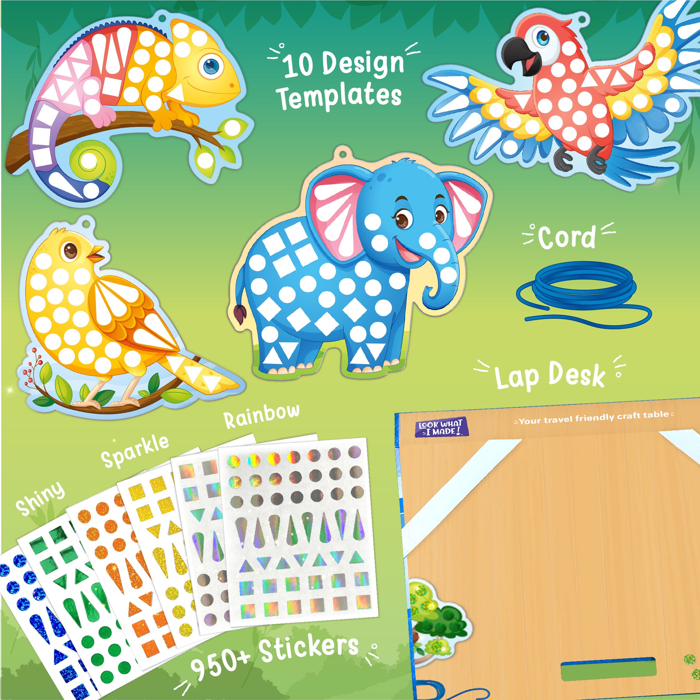 Imagimake Mirror Mosaic Animals & Birds set creativ oglinzi