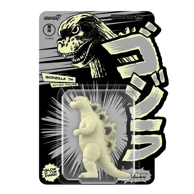Super7 Toho ReAction Godzilla 74 figurina glow