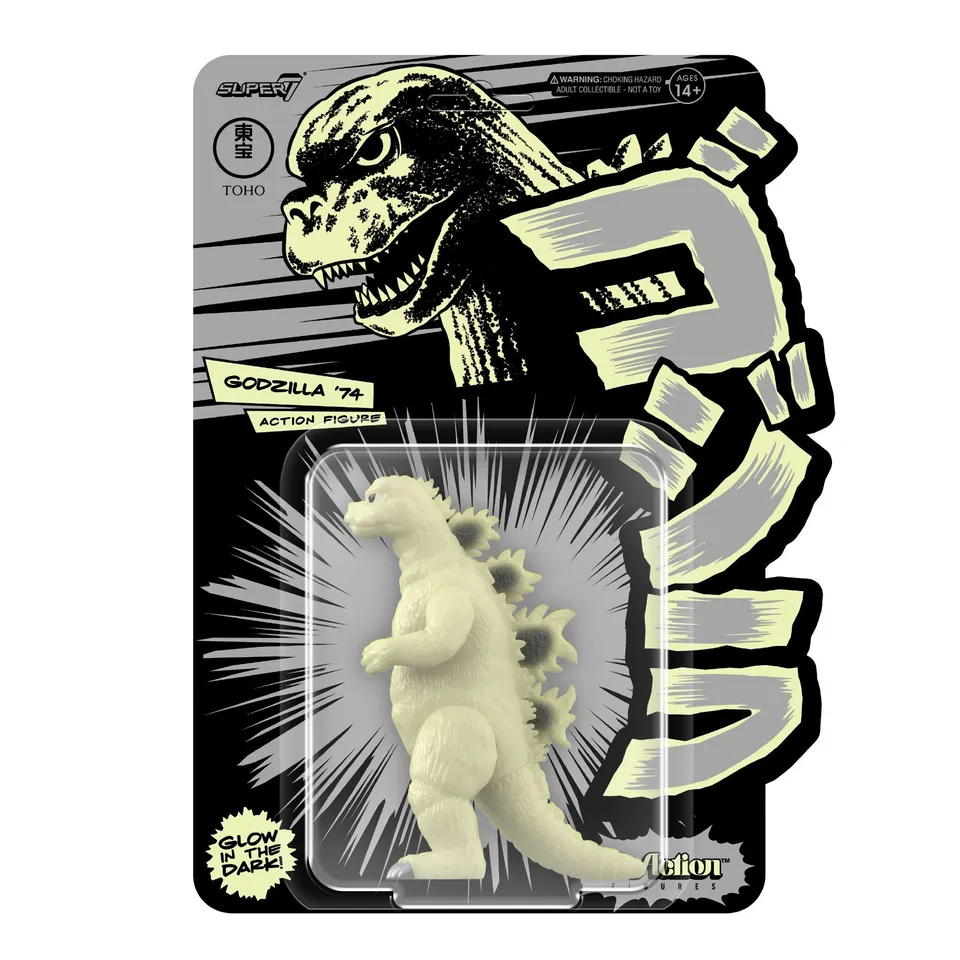 Super7 Toho ReAction Godzilla 74 figurina glow