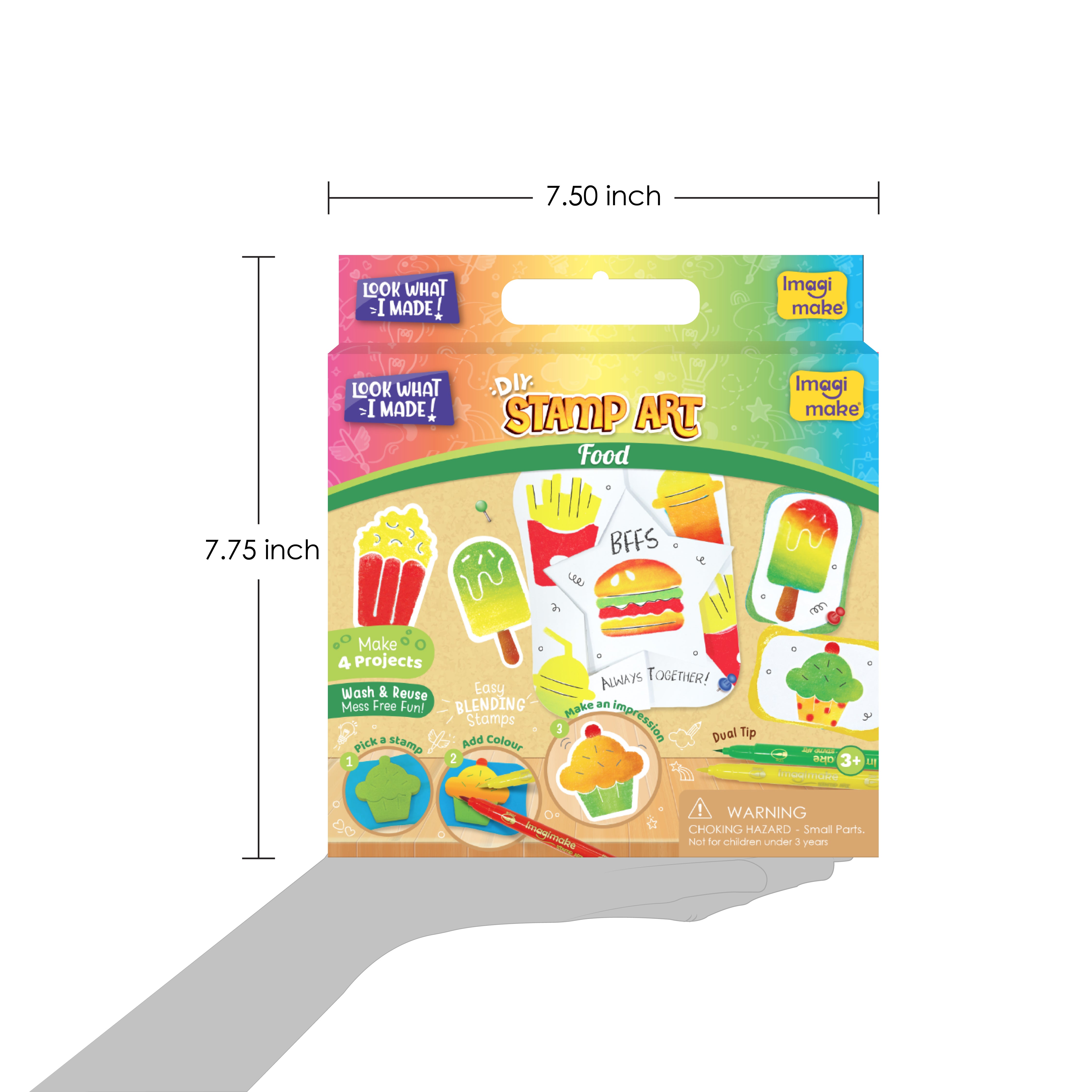 Imagimake Stamp Art Food set stampile mancare 3+ ani