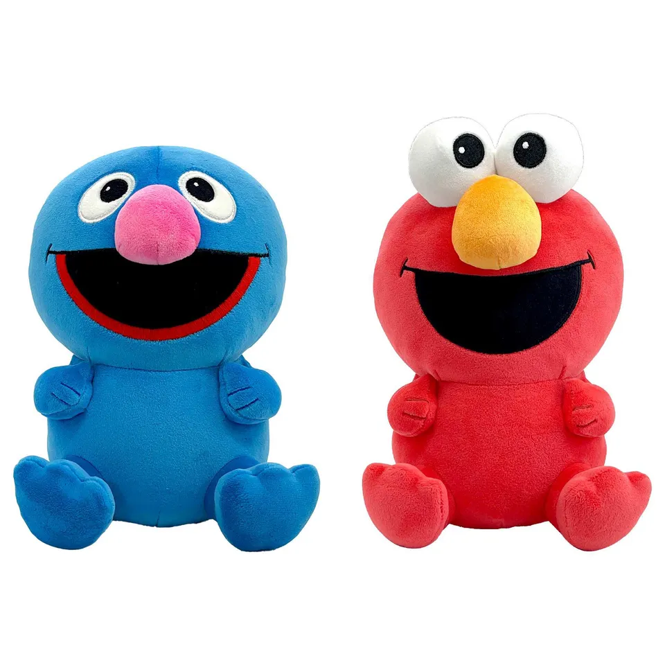 Super7 Super Duper Plush Sesame Street pluṣ Elmo Grover 20cm