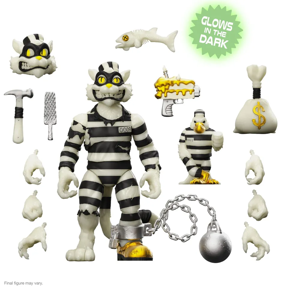 Super7 ULTIMATES Scratch Cat figurina glow 18 cm
