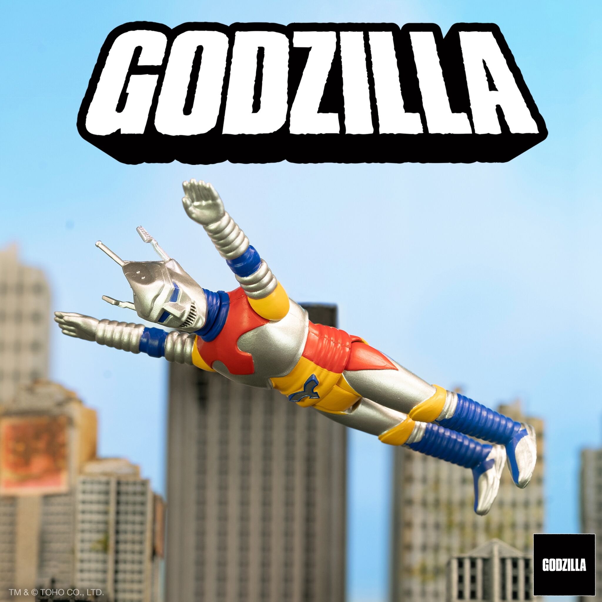 Super7 Toho ReAction Jet Jaguar '73 Soaring figurină 9,5 cm