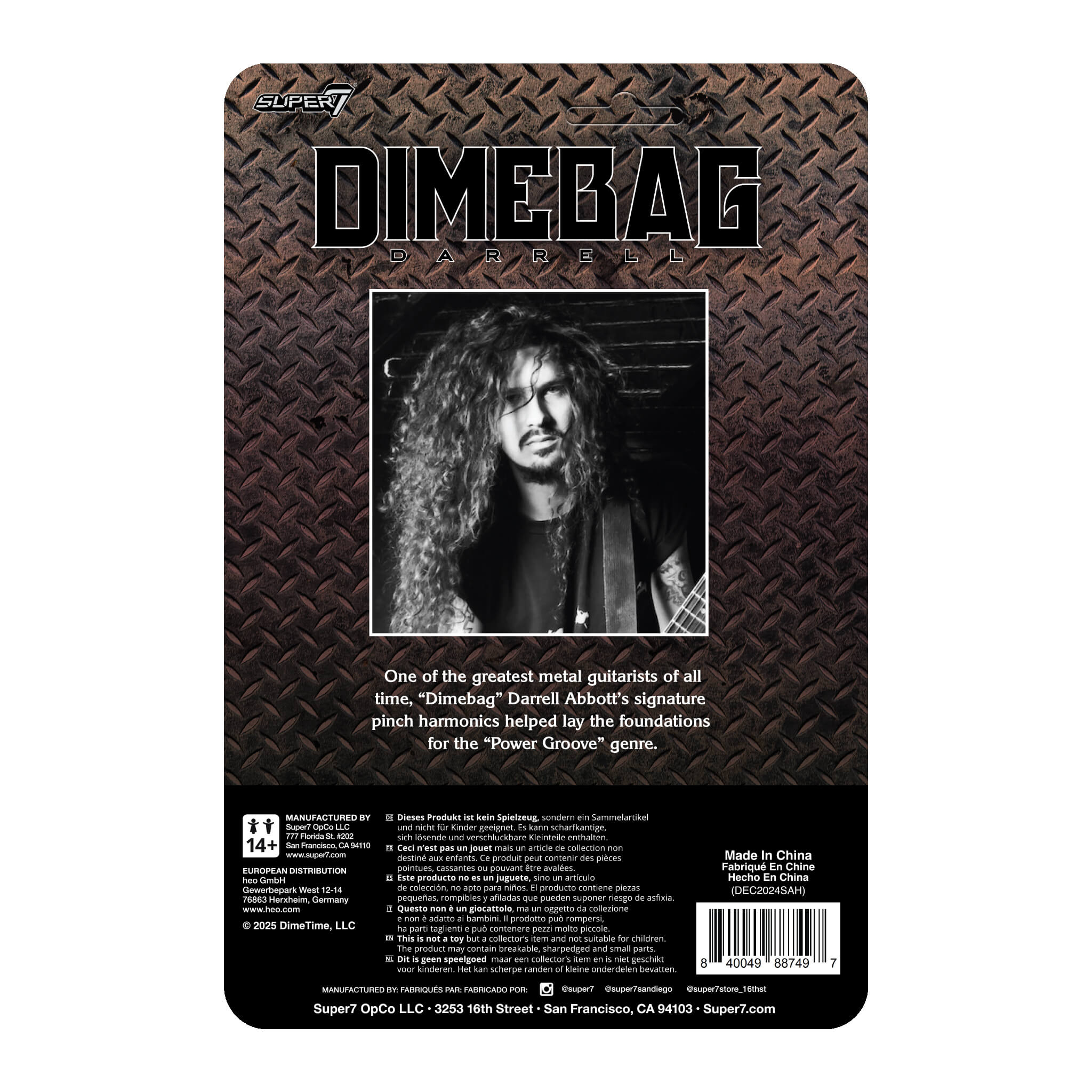 Super7 Dimebag Darrell Culprit figurina 9,5 cm cu chitara